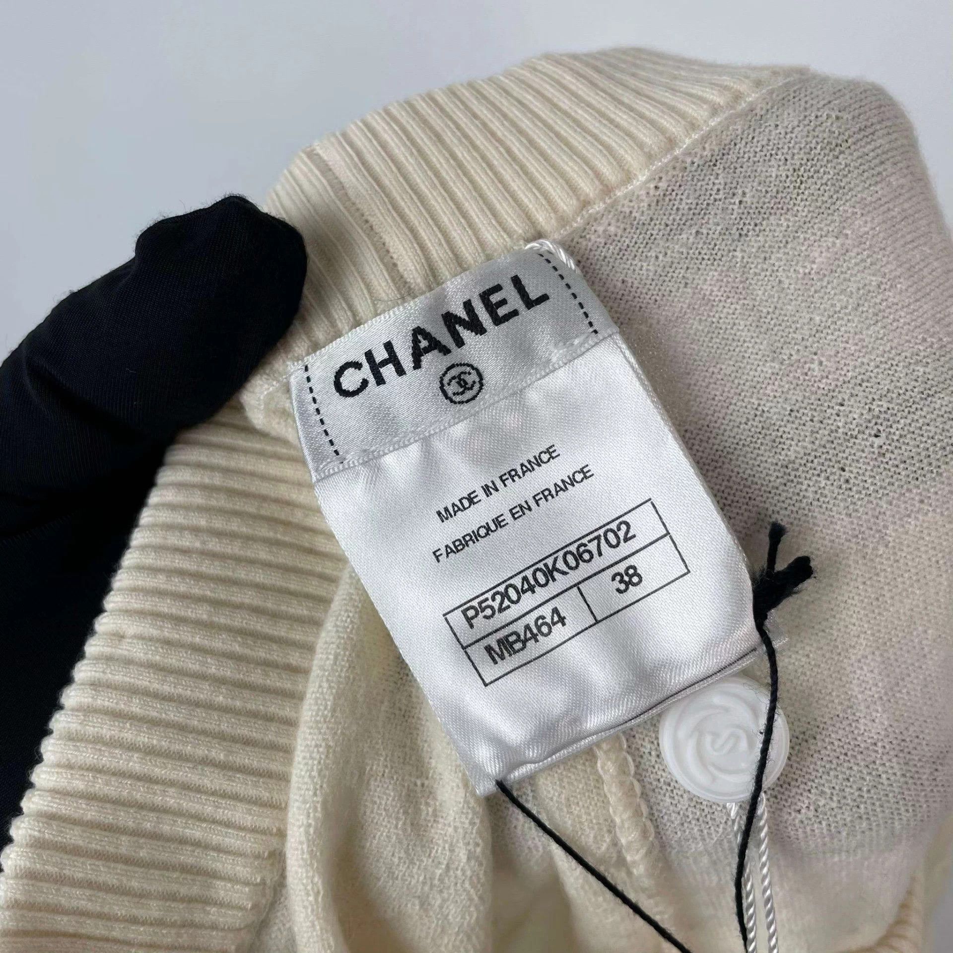 Chanel Chanel Wool Tight Pants White Size 38 Size 27" / US 4 / IT 40 - 4 Thumbnail