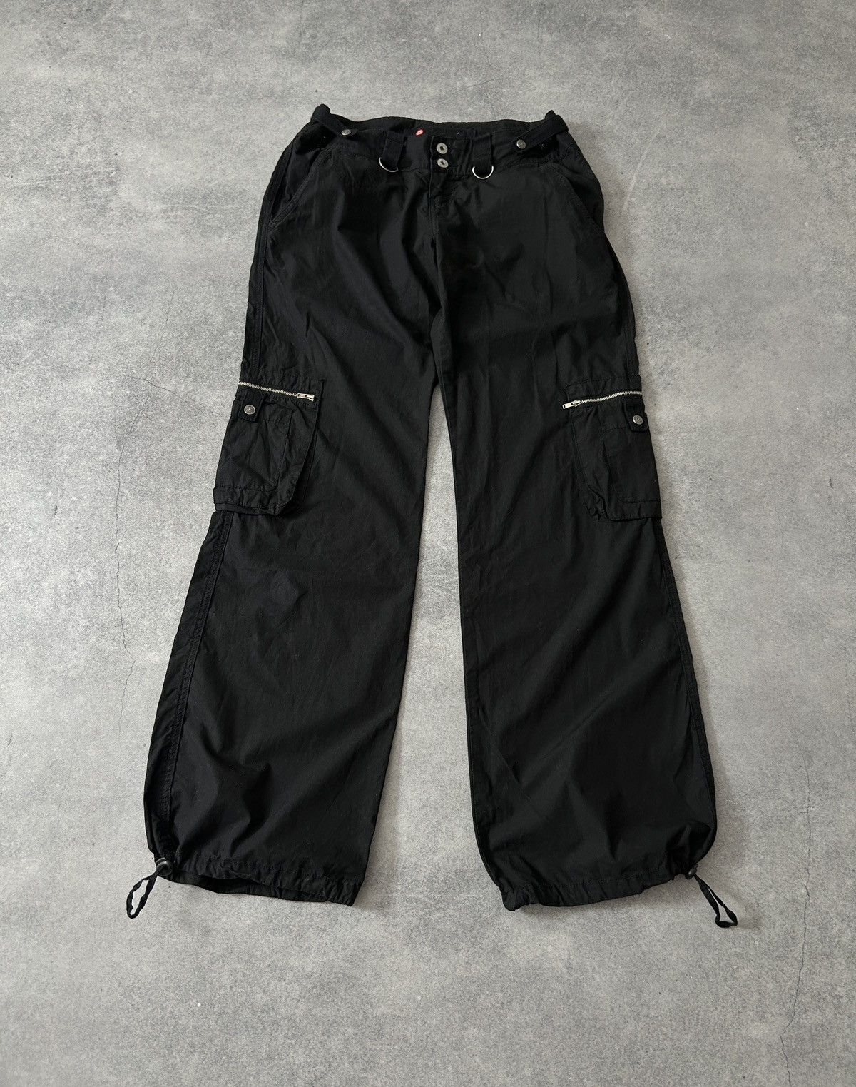 Japanese Brand Vintage Trailer New York Black y2k parachute pants mens Size 32" / US 10 / IT 46 - 1 Thumbnail