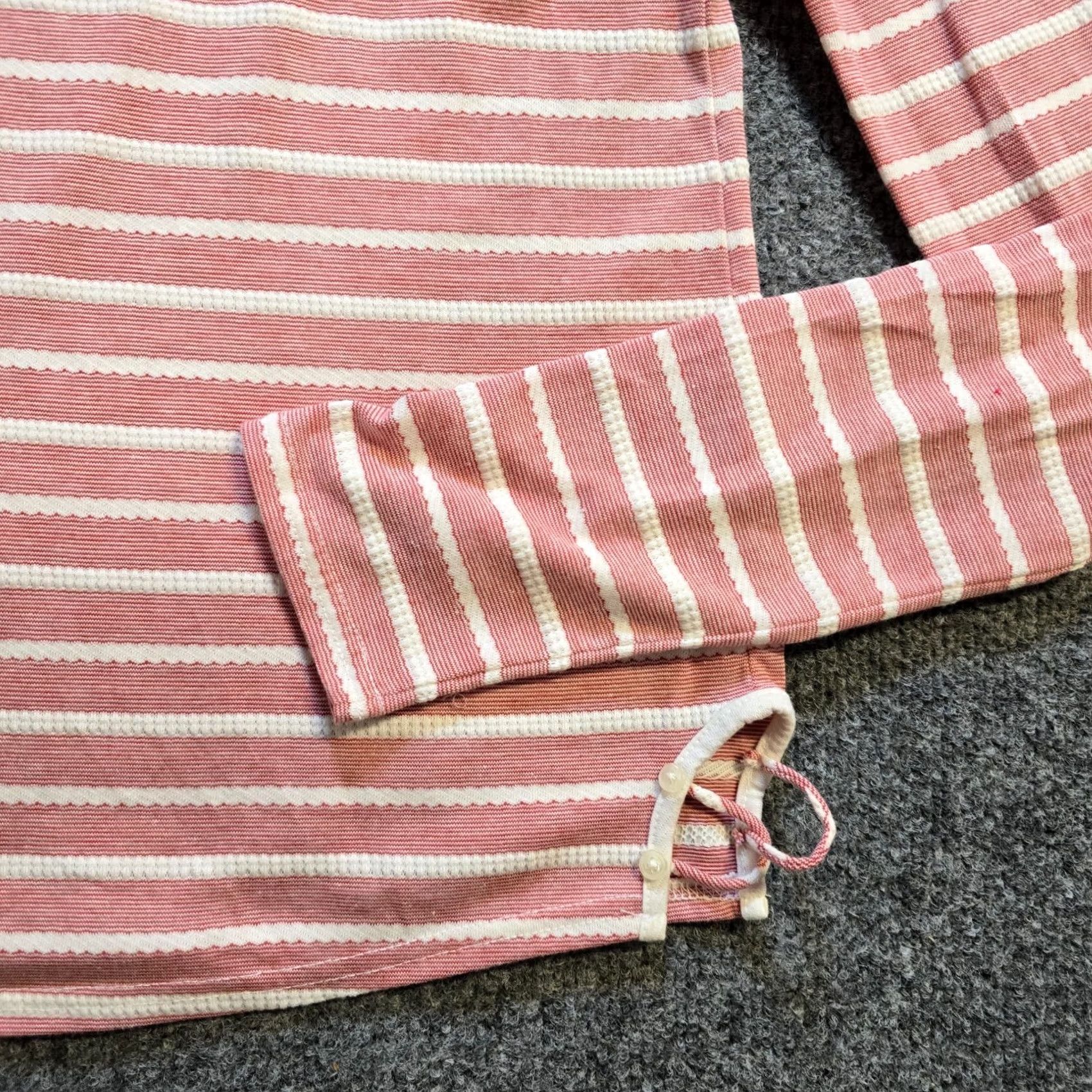 Anthropologie Postmark Anthropologie Top Womens Medium Red White Stripe Boat Neck Nautical Shirt Blouse Knit Long Sleeve Casual NY? Size M / US 6-8 / IT 42-44 - 3 Thumbnail