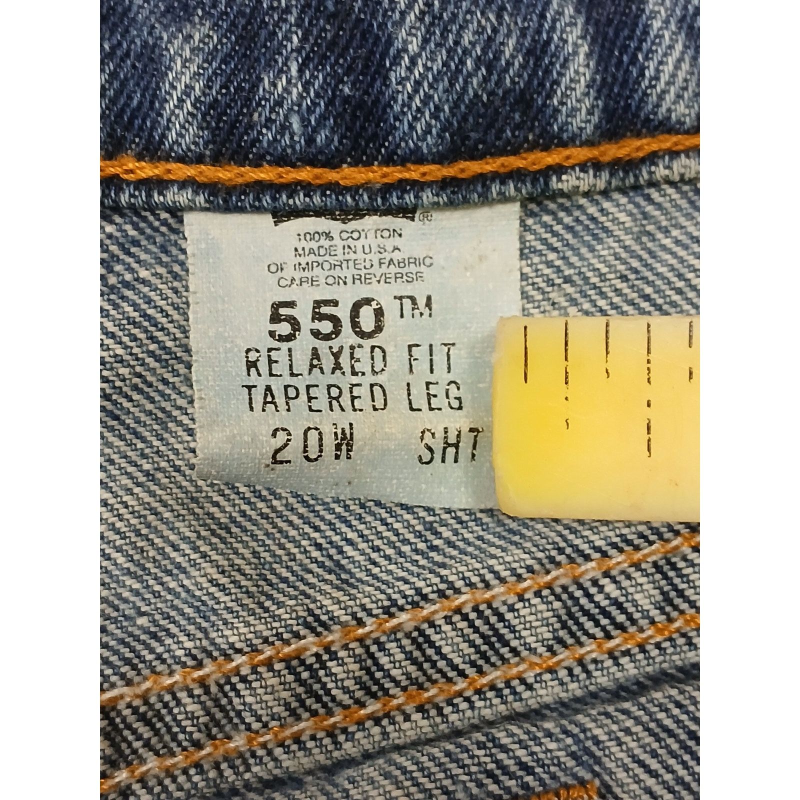 Levi's Levi's (20W ) Men's Relaxed Fit Tapered Leg Blue Denim Jeans Size US 36 / EU 52 - 8 Thumbnail