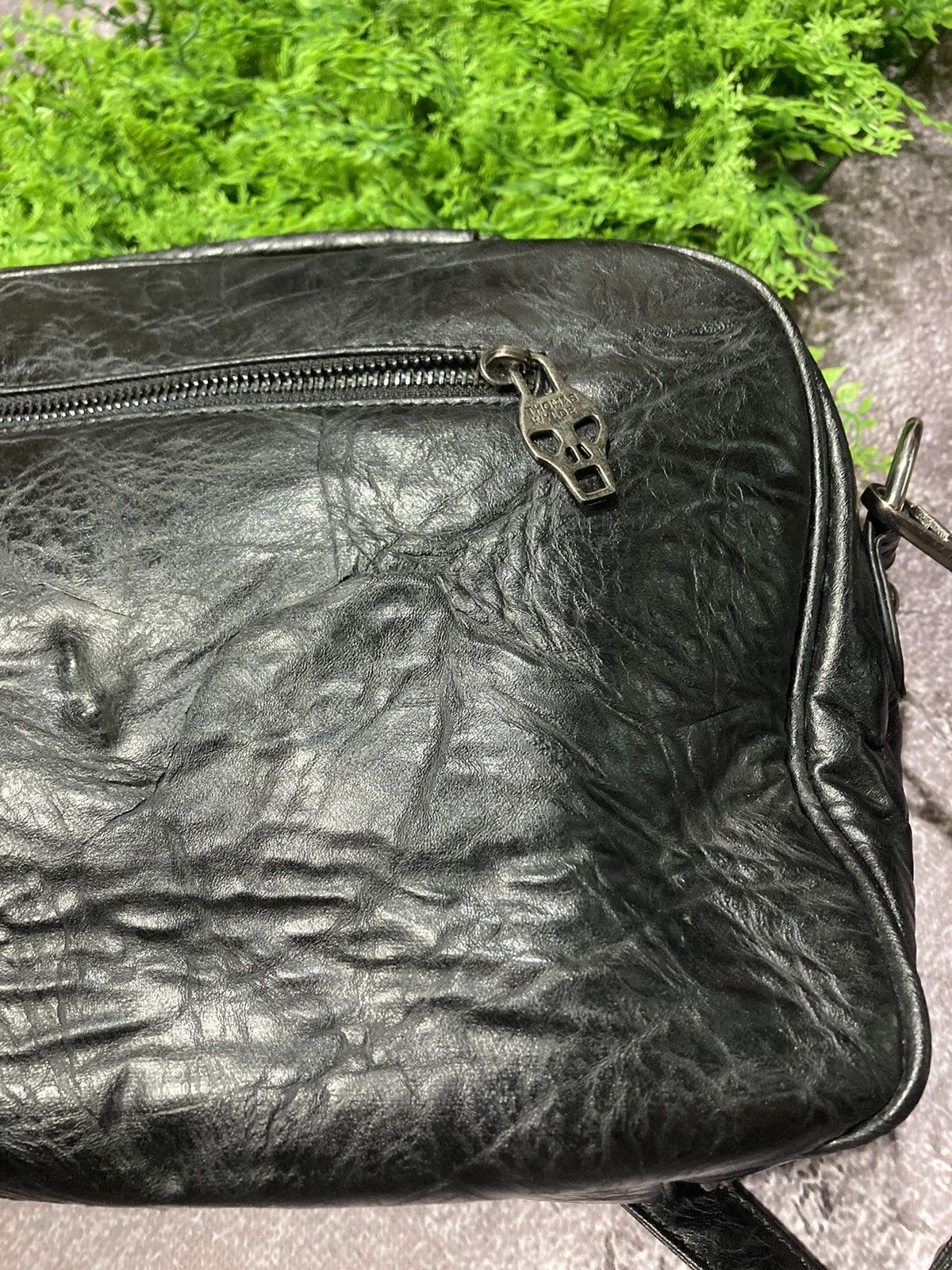 Other Vintage Thomas Wylde Metal Skull Logo Monogram Leather Bag Size ONE SIZE - 7 Thumbnail