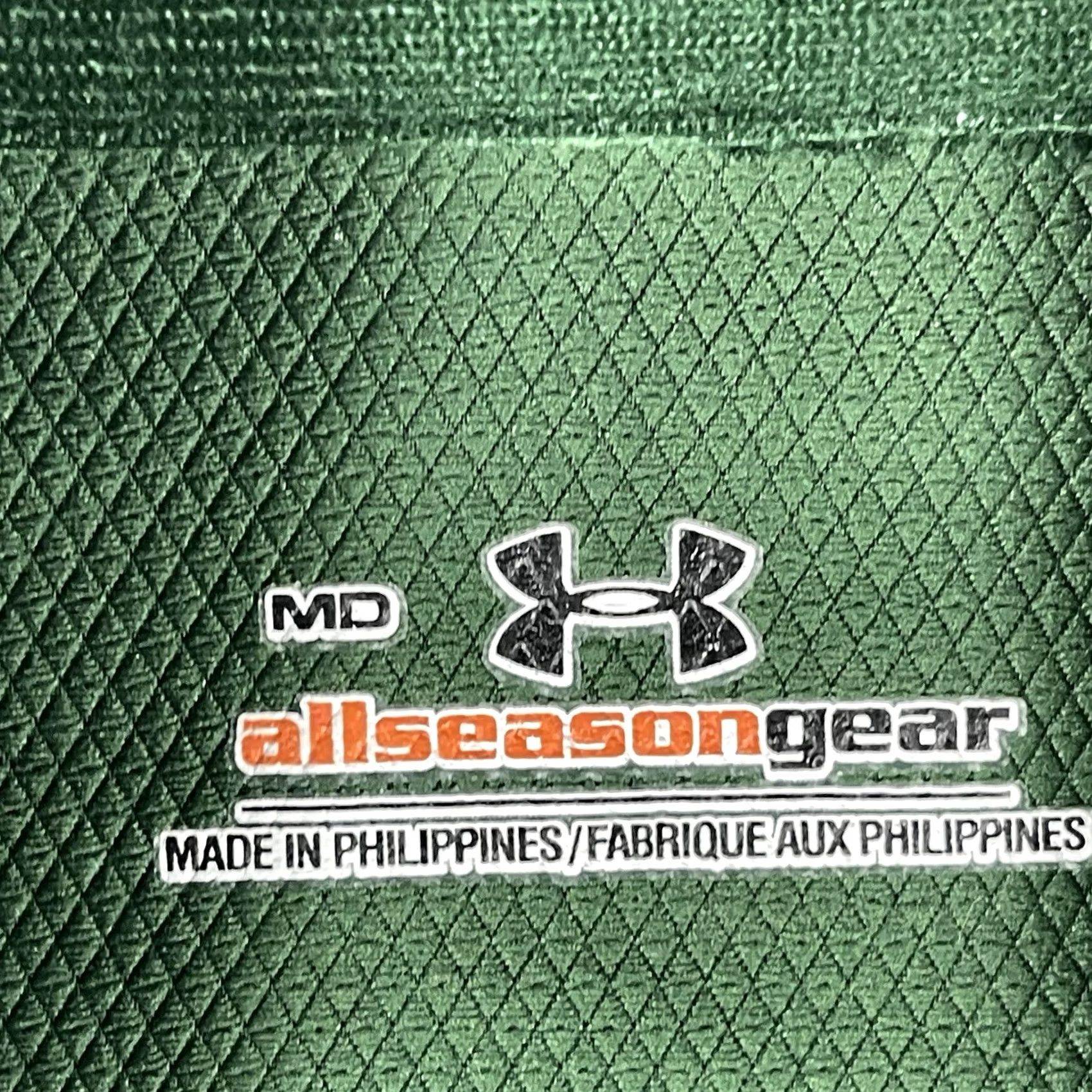 Under Armour Under Armour Jacket Mens Medium Green White Full Zip Athletic All Seasons Gear Size US M / EU 48-50 / 2 - 5 Thumbnail