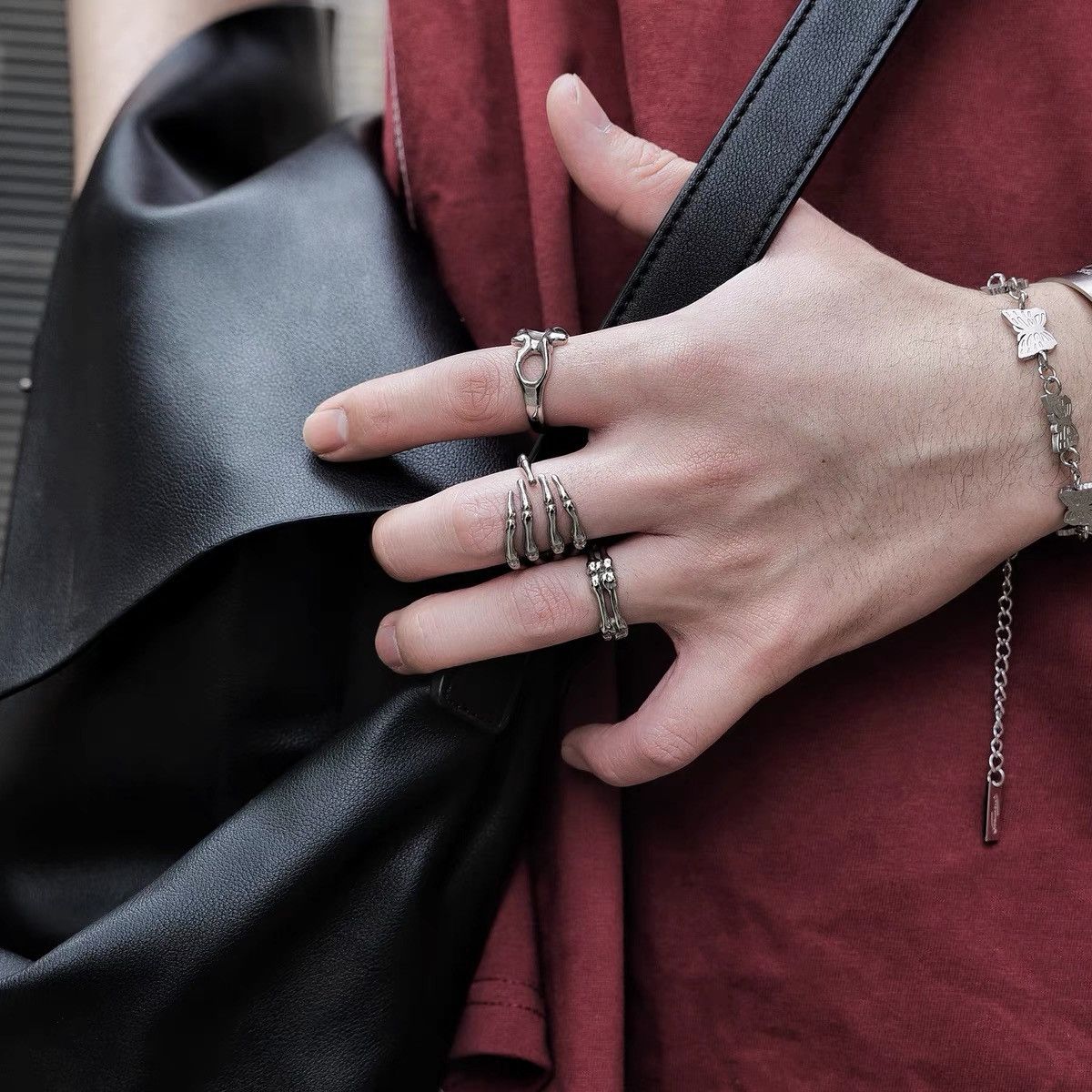 Japanese Brand × Vintage Retro punk rings Size ONE SIZE - 2 Thumbnail