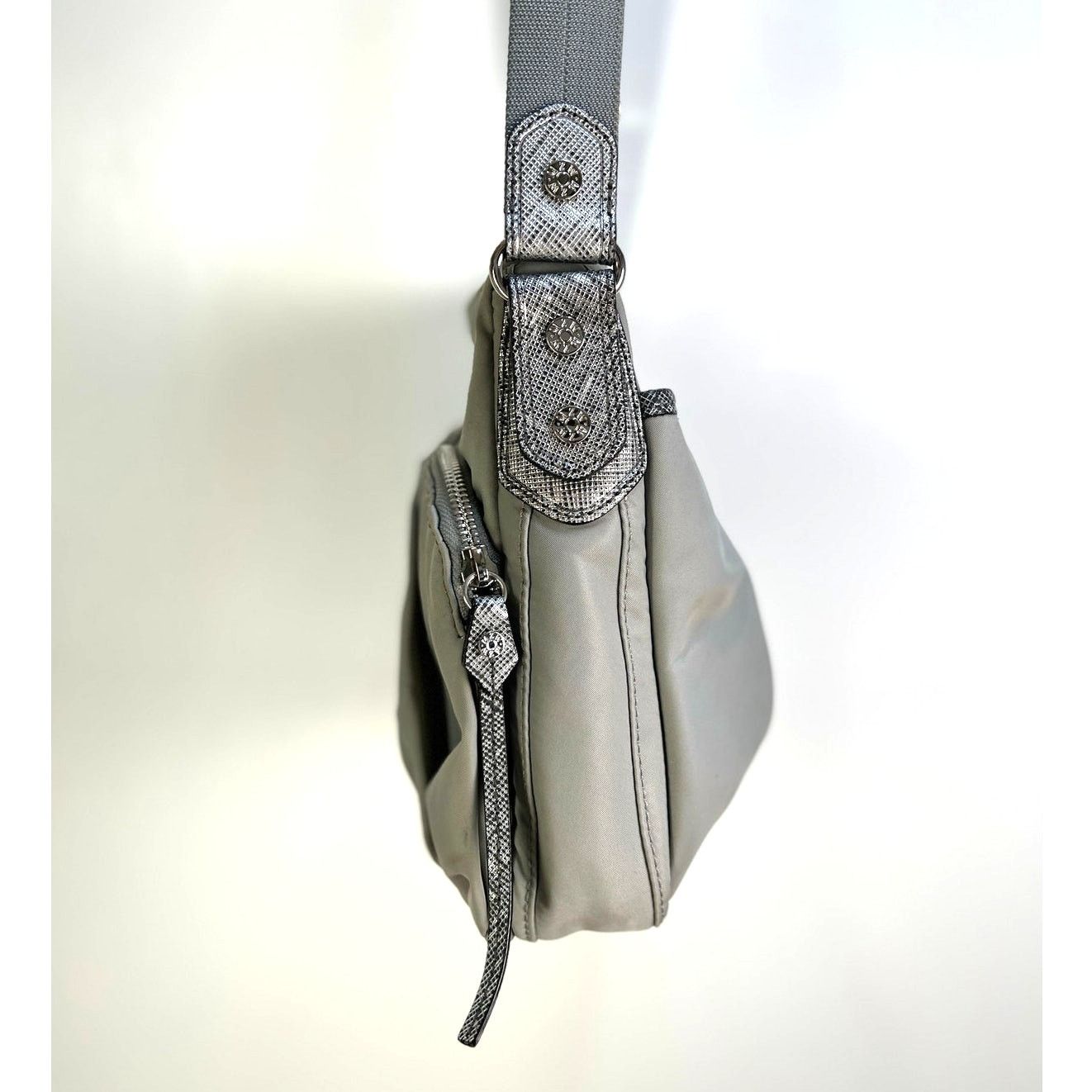 Other MZ Wallace Dawn Paige Crossbody Bag Gray Nylon Size ONE SIZE - 6 Thumbnail