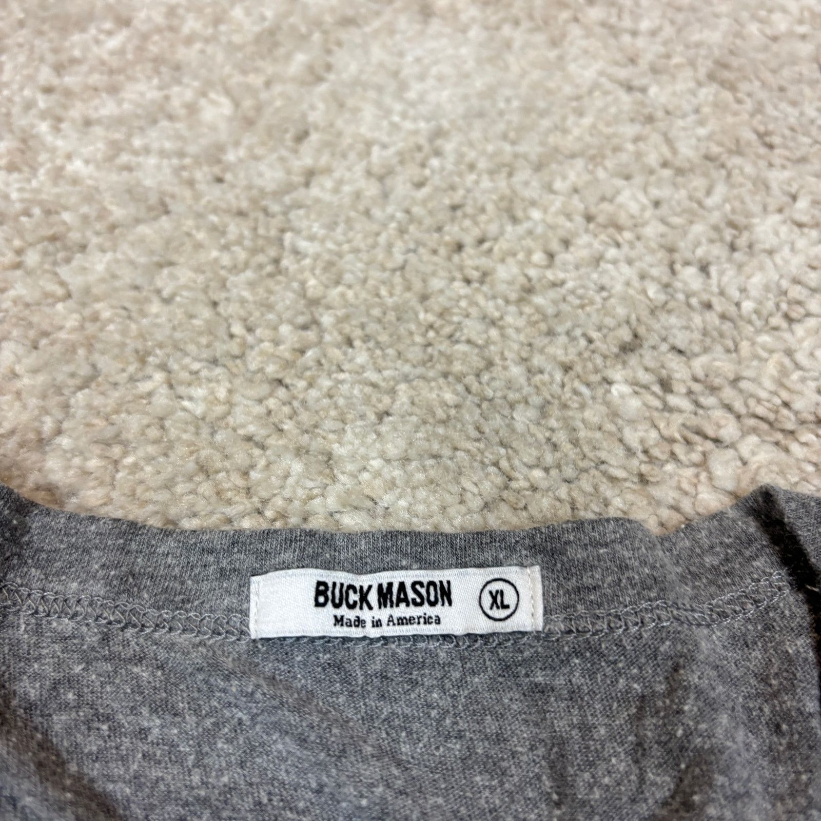 Buck Mason Buck Mason Heathered Curved T Shirt Men's XL Minimalist Size US XL / EU 56 / 4 - 6 Thumbnail