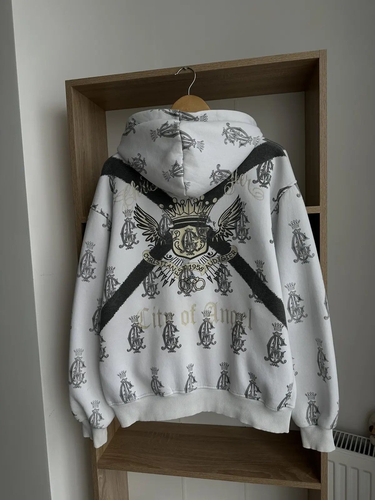 Christian Audigier × Ed Hardy × Vintage Vintage Ed Hardy Christian Audigier White Hoodie Size US M / EU 48-50 / 2 - 12 Thumbnail