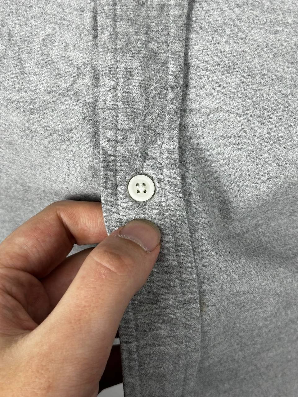 Japanese Brand Muji Summer Long Sleeve Grey Shirt Button-Up Size US M / EU 48-50 / 2 - 8 Thumbnail