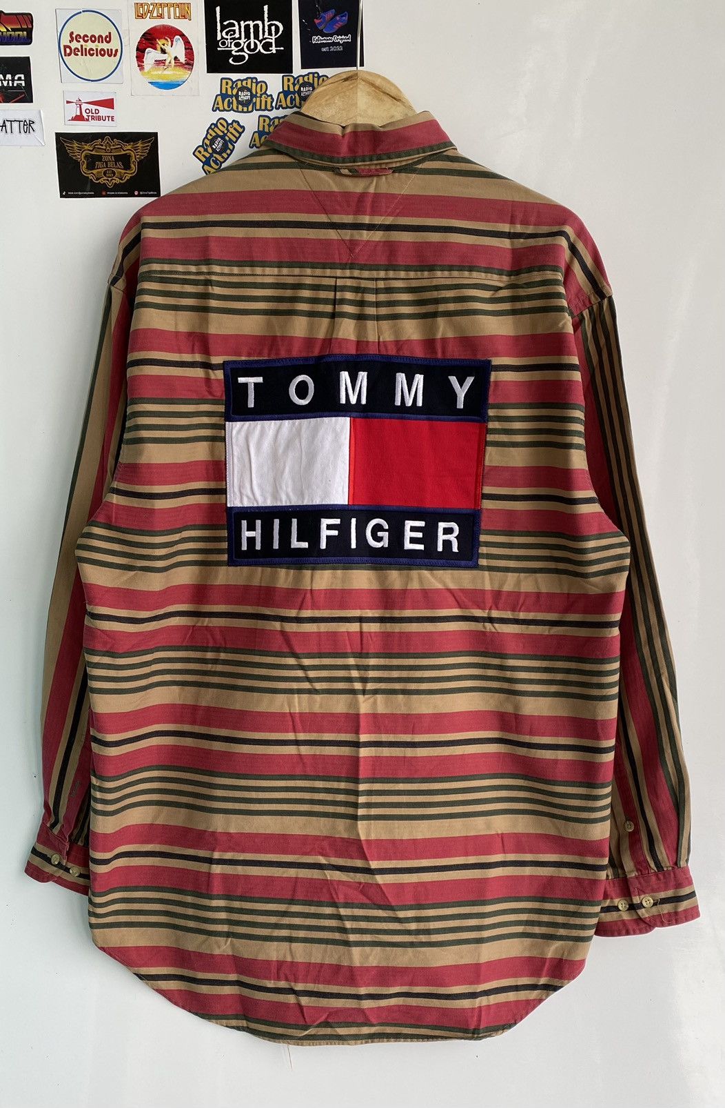 Image of Shirt Vintage Tommy Hilfiger in Red, Men's (Size XL)