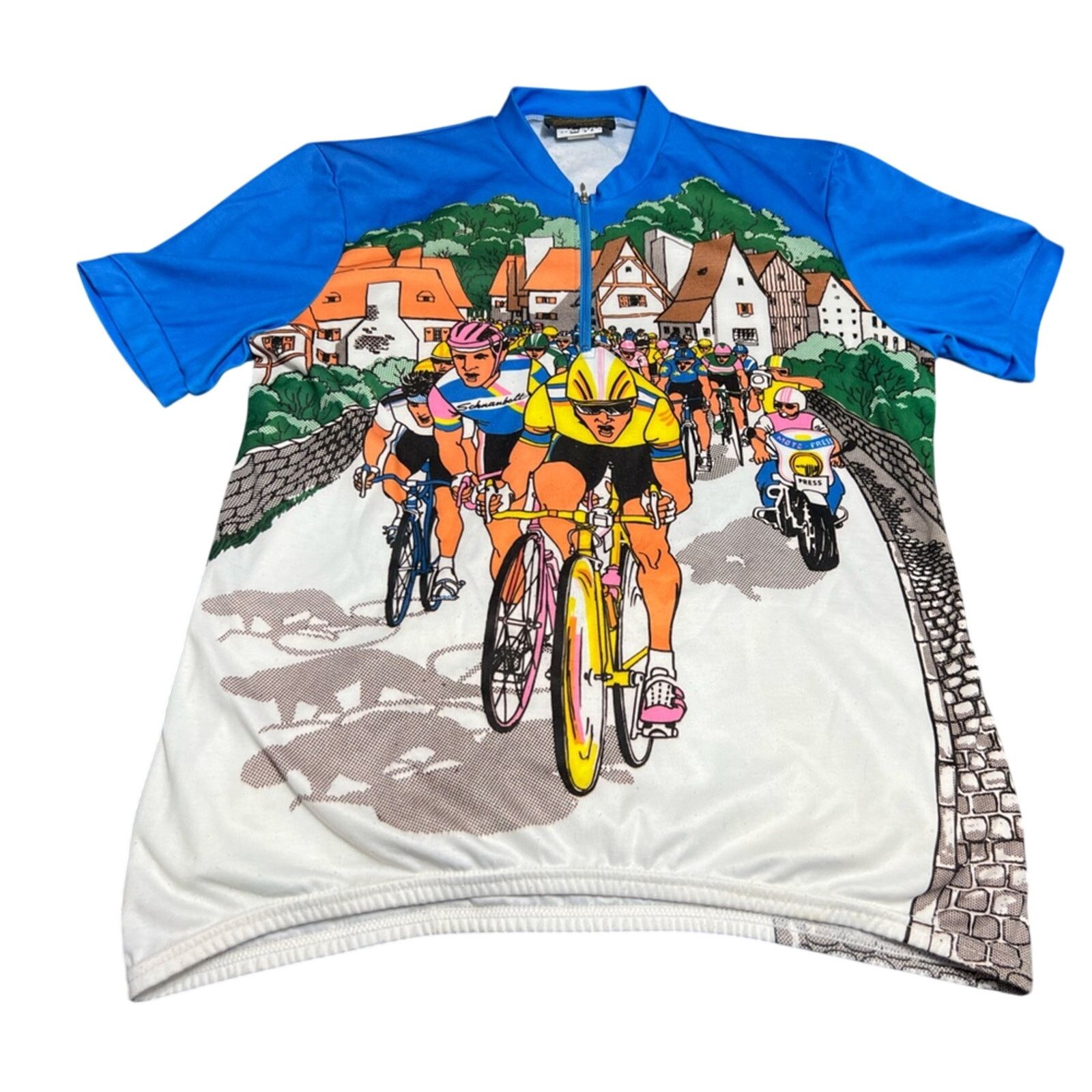 Other Vintage Aero Tech Schnaubelt Cycling Jersey XL Race Rare! Size US XL / EU 56 / 4 - 1 Thumbnail