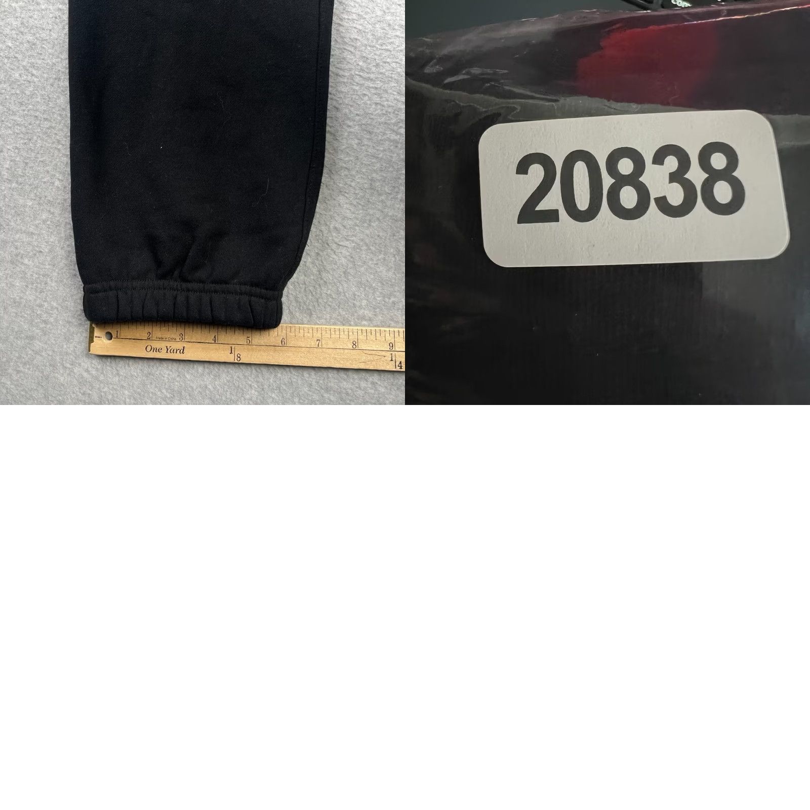 Vintage American Giant Joggers Sweatpants USA Made Large Men Black Drawstring Size US 33 - 8 Thumbnail