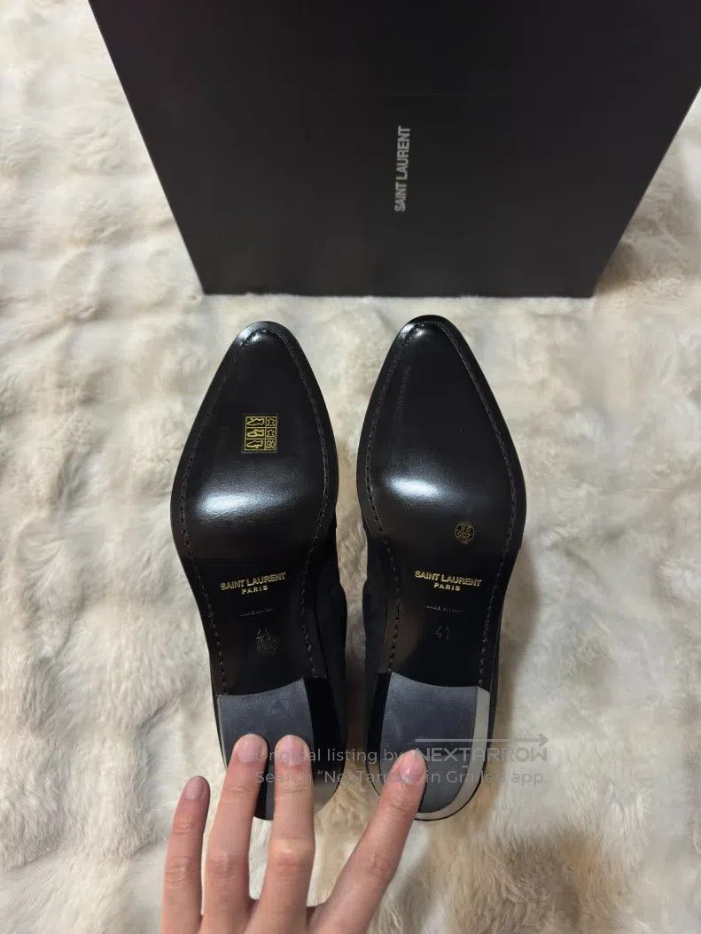 Saint Laurent Paris Saint Laurent Paris Shiny Suede Chelsea Boots Size US 8 / EU 41 - 5 Thumbnail