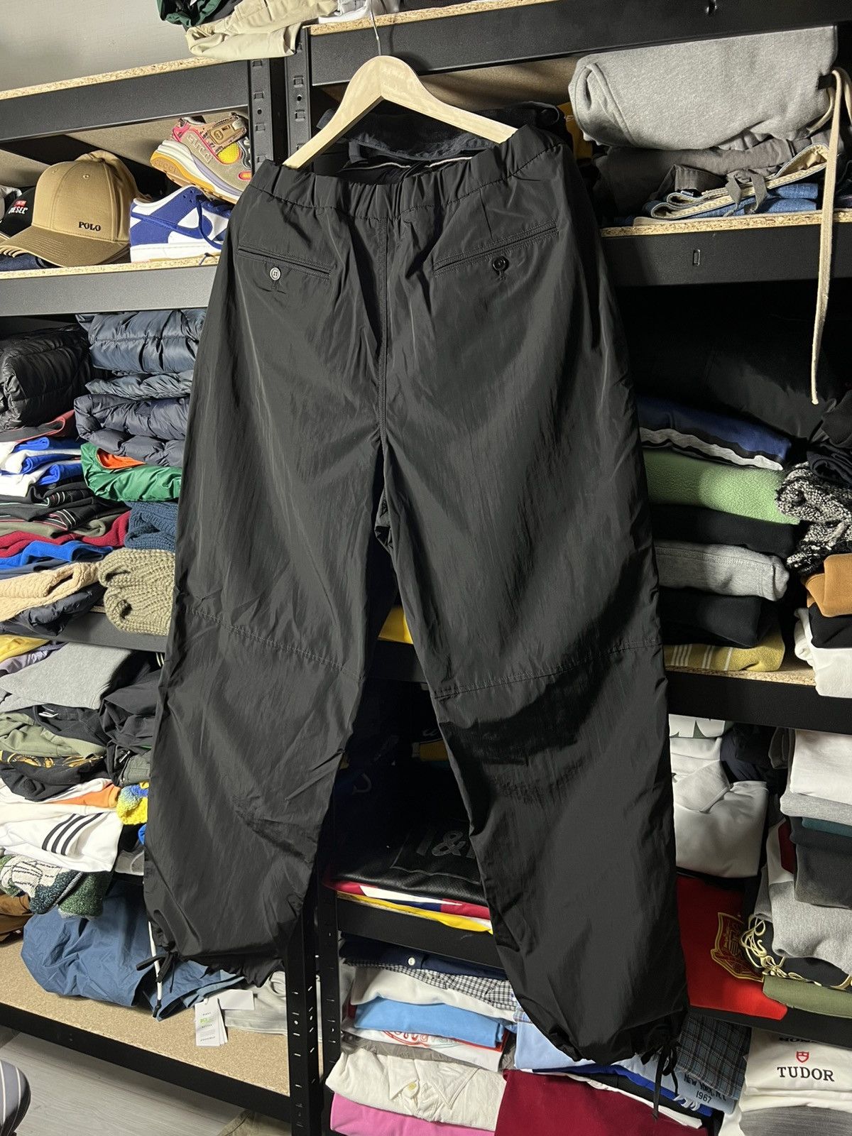 Salvatore Ferragamo Salvatore Ferragamo Premium Black Nylon Pants – Wide Leg Fit Size US 38 / EU 54 - 8 Thumbnail