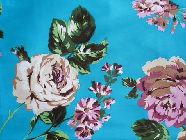Dolce & Gabbana D&G Blue Floral Midi Skirt IT38 S Vintage Size 26" / US 2 / IT 38 - 7 Thumbnail