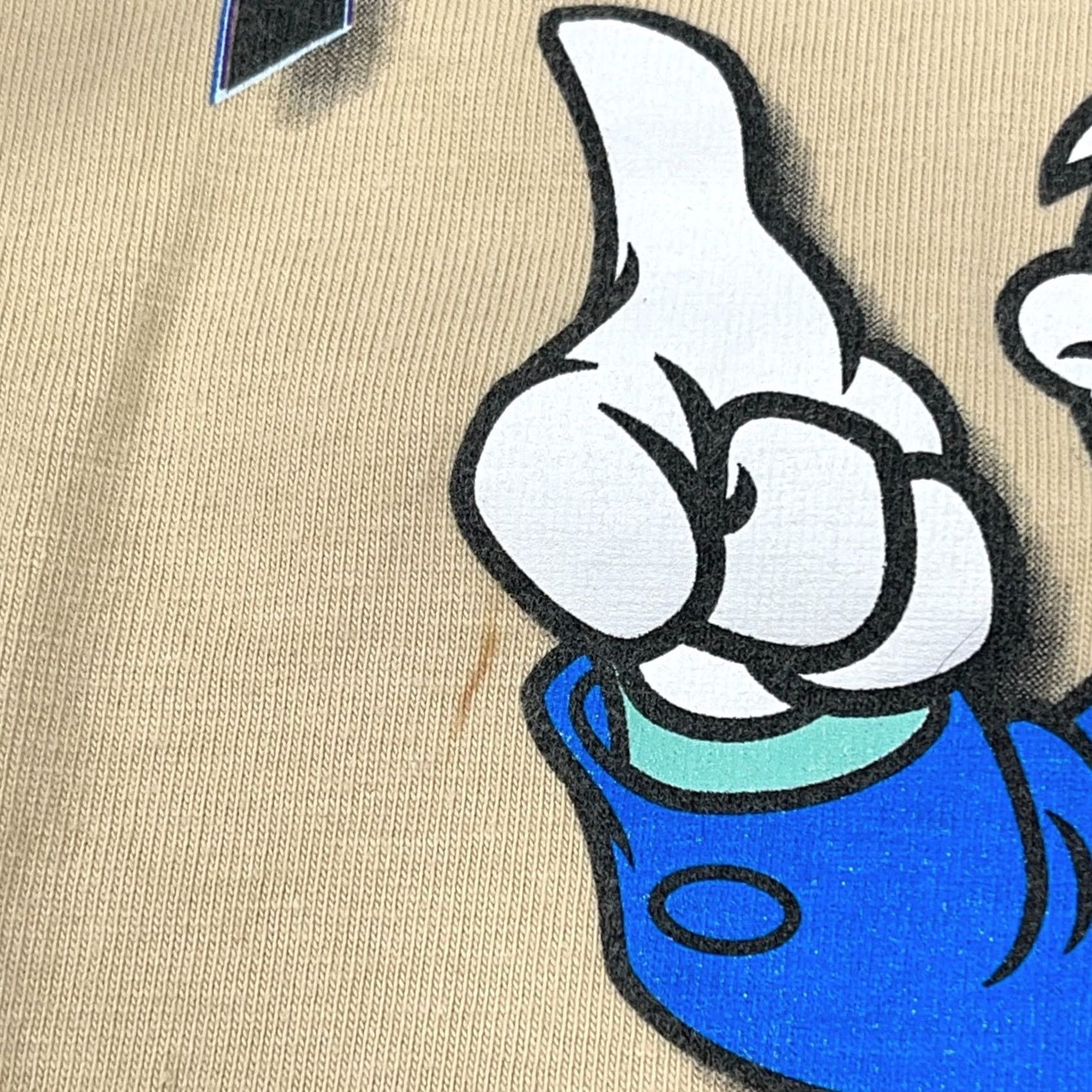 Disney Disney Shirt Men 2XL Tan Brown Blue Tee Donald Duck Ringer Retro Graphic Print Logo XS? N/A Size US XXL / EU 58 / 5 - 3 Thumbnail