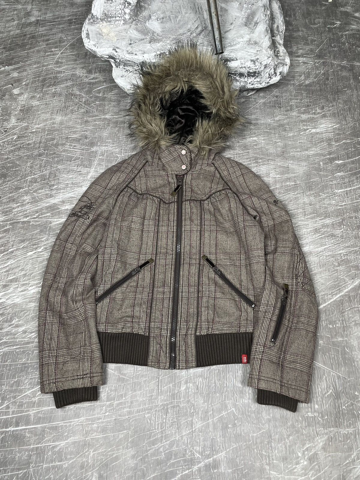 If Six Was Nine × Japanese Brand × Le Grande Bleu (L.G.B.) Vintage Fur Jacket Pocket Sleeve IfSixWasNine LGB Style Size US S / EU 44-46 / 1 - 1 Thumbnail