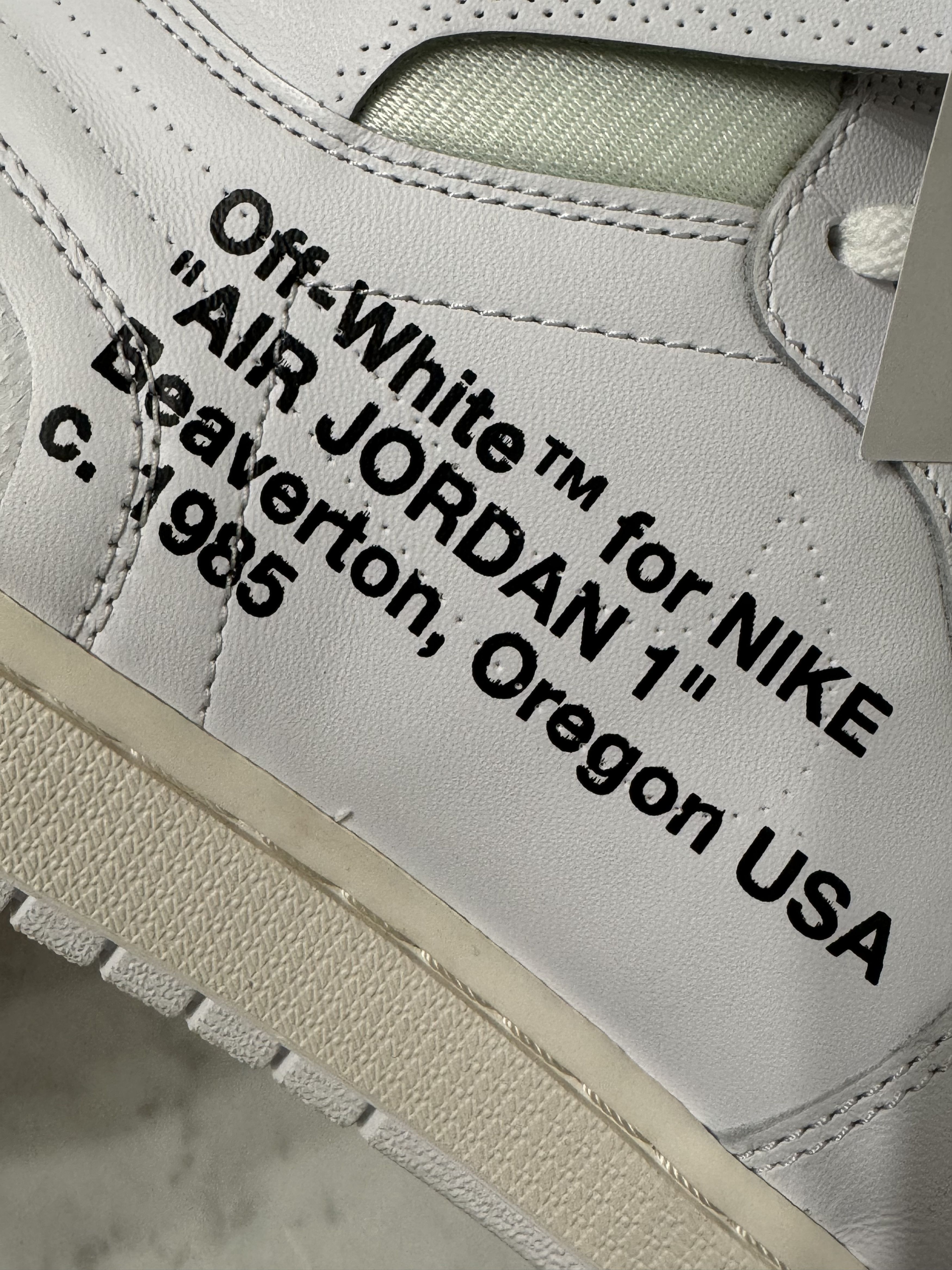 Jordan Brand × Off-White Air Jordan 1 Retro x Off-White (Virgil Abloh) Euro 17 Alaska Size US 13 / EU 46 - 18 Thumbnail