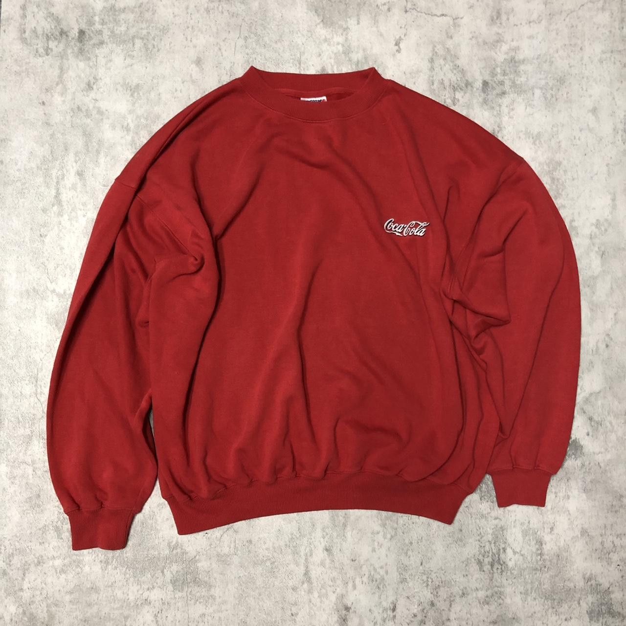 Coca Cola Coca-Cola red sweatshirt with embroidered logo sweatshirt Size US XL / EU 56 / 4 - 1 Thumbnail