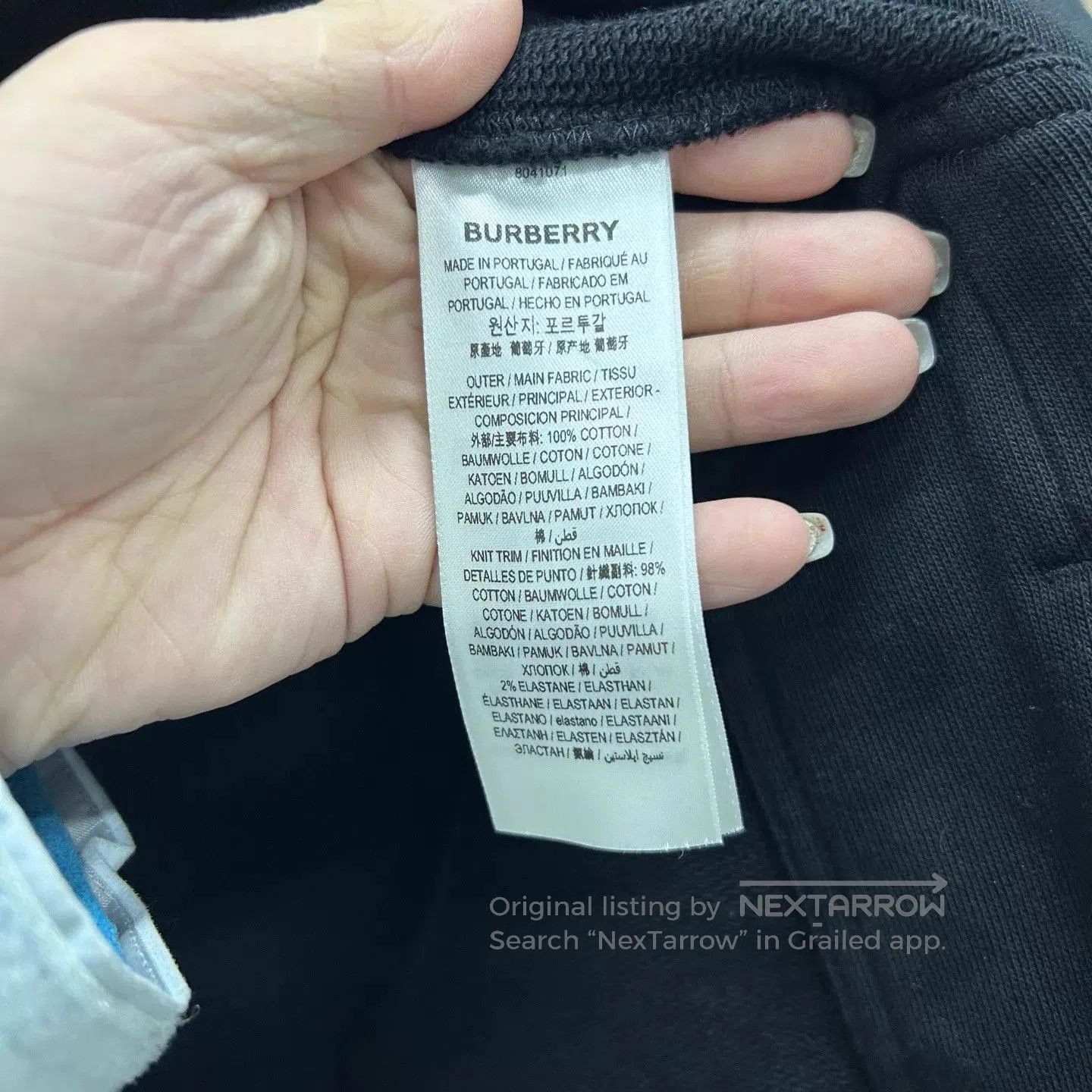 Burberry Black Zip-Up Hoodie with Checkered Lining. Size US M / EU 48-50 / 2 - 4 Thumbnail