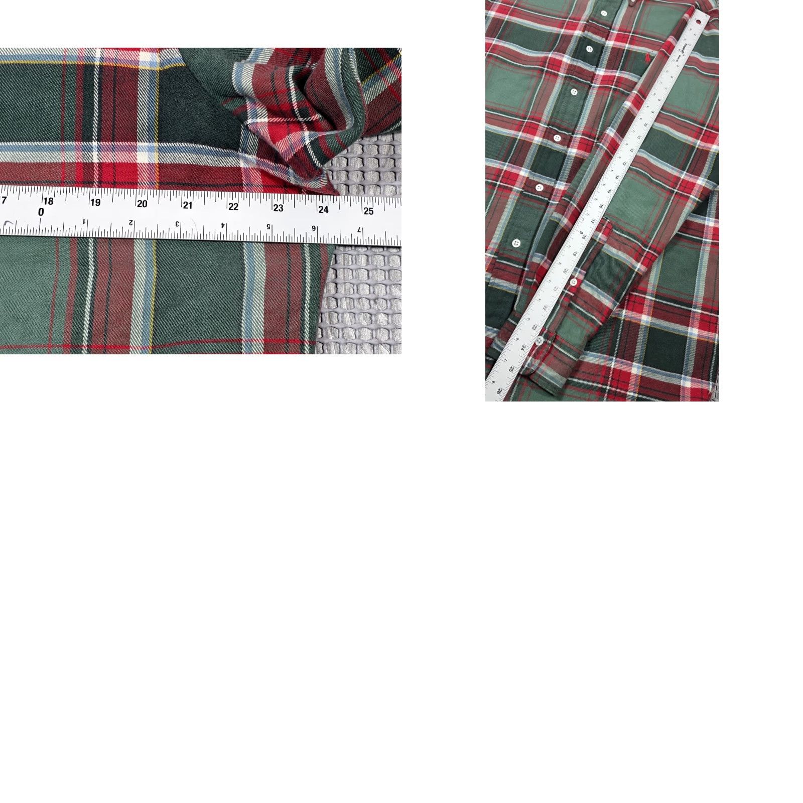 Polo Ralph Lauren VINTAGE Polo Ralph Lauren Shirt Mens M Green Plaid Brushed Cotton Flannel 90s Rare Button-Up Size US M / EU 48-50 / 2 - 9 Thumbnail