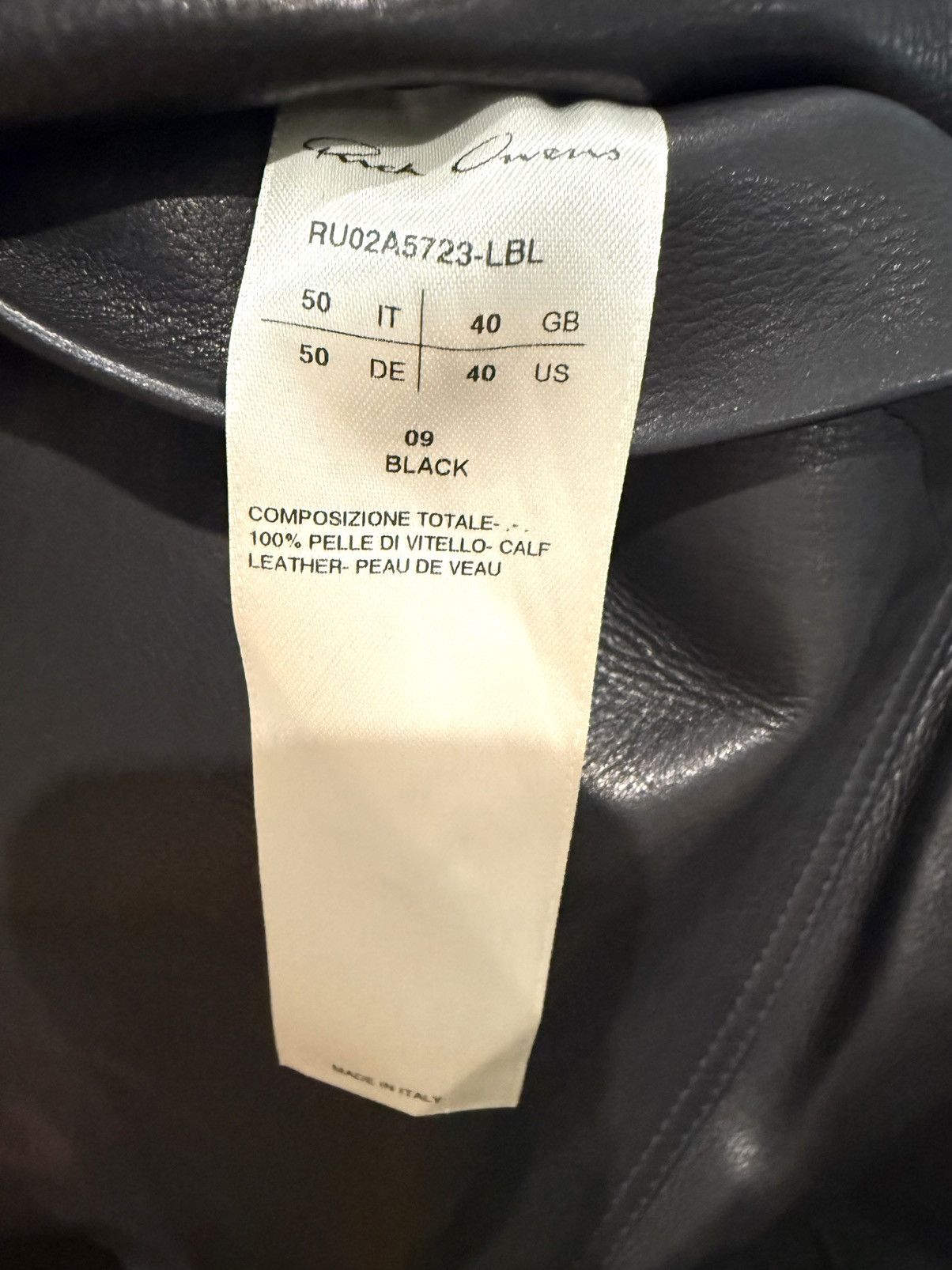 Rick Owens Rick Owens Black Leather Lido Jacket Size US M / EU 48-50 / 2 - 5 Thumbnail