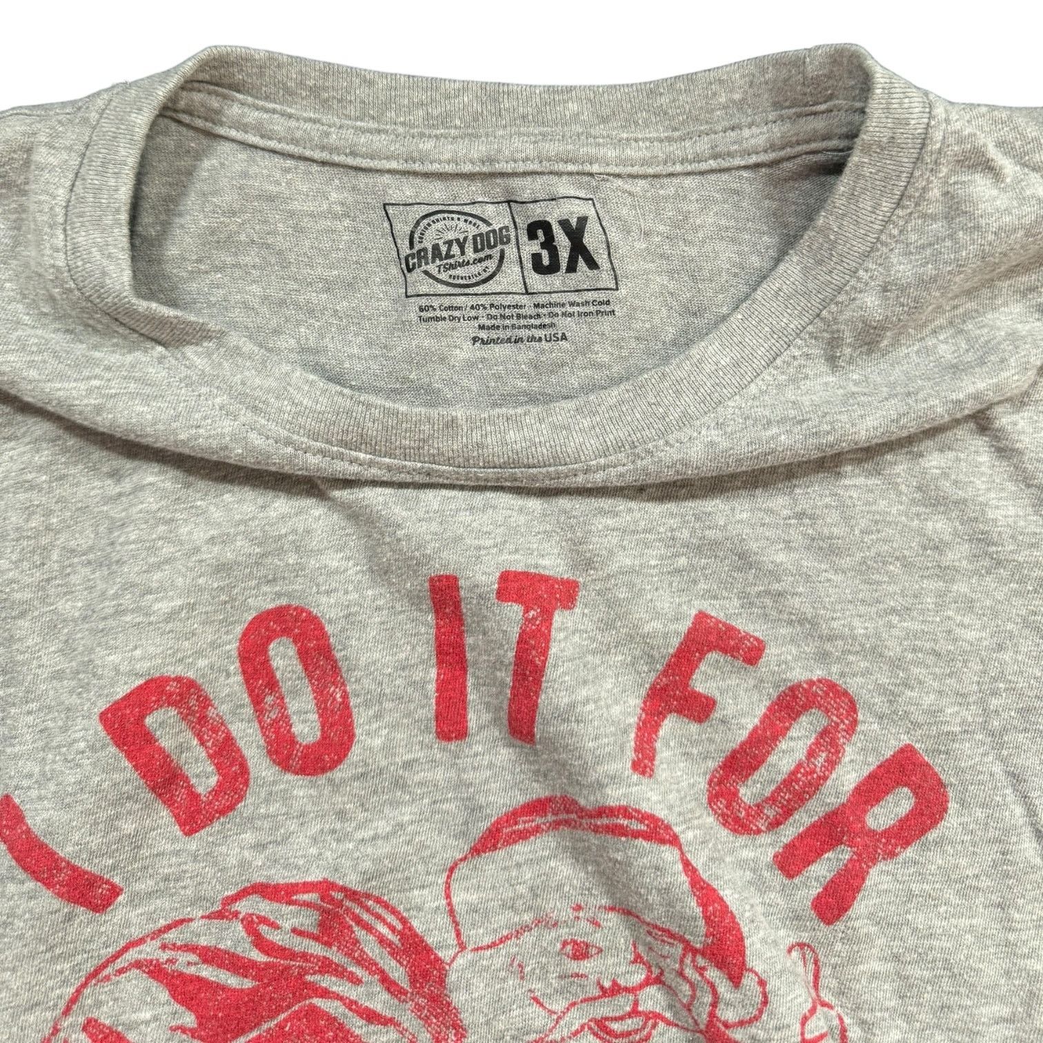 Other Crazy Dog T Shirts Santa I Do It for the Ho's Funny 3XL Size US XXL / EU 58 / 5 - 2 Thumbnail