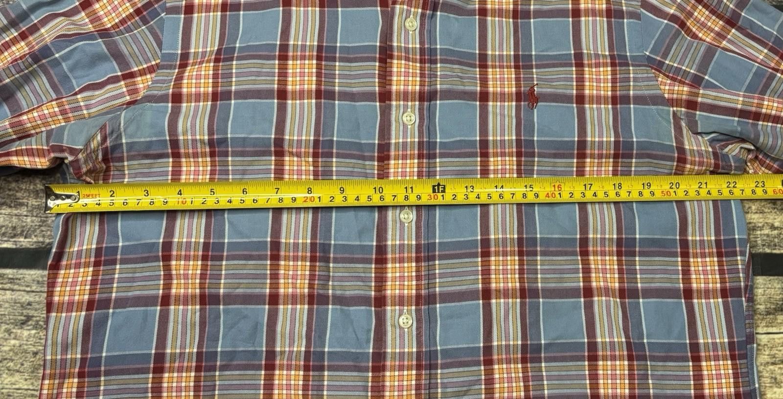 Polo Ralph Lauren VTG Polo Ralph Lauren Shirt Mens Large Long Sleeve Orange Size US L / EU 52-54 / 3 - 10 Thumbnail