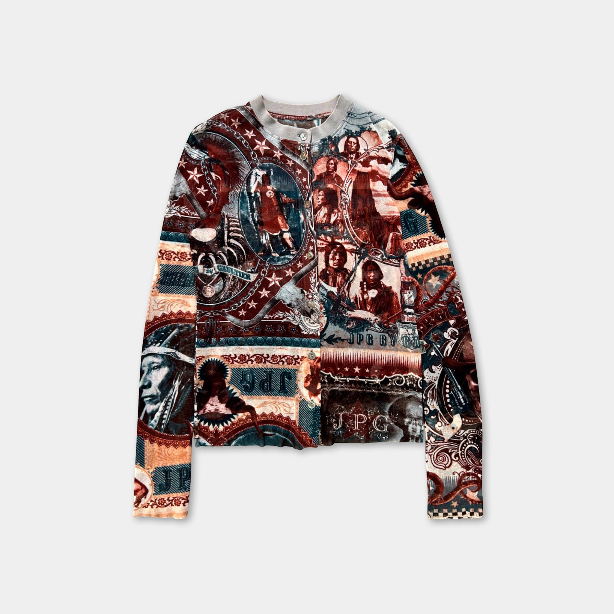 Jean Paul Gaultier Jean Paul Gaultier 1998 Native American Print Shirt Size US M / EU 48-50 / 2 - 1 Thumbnail