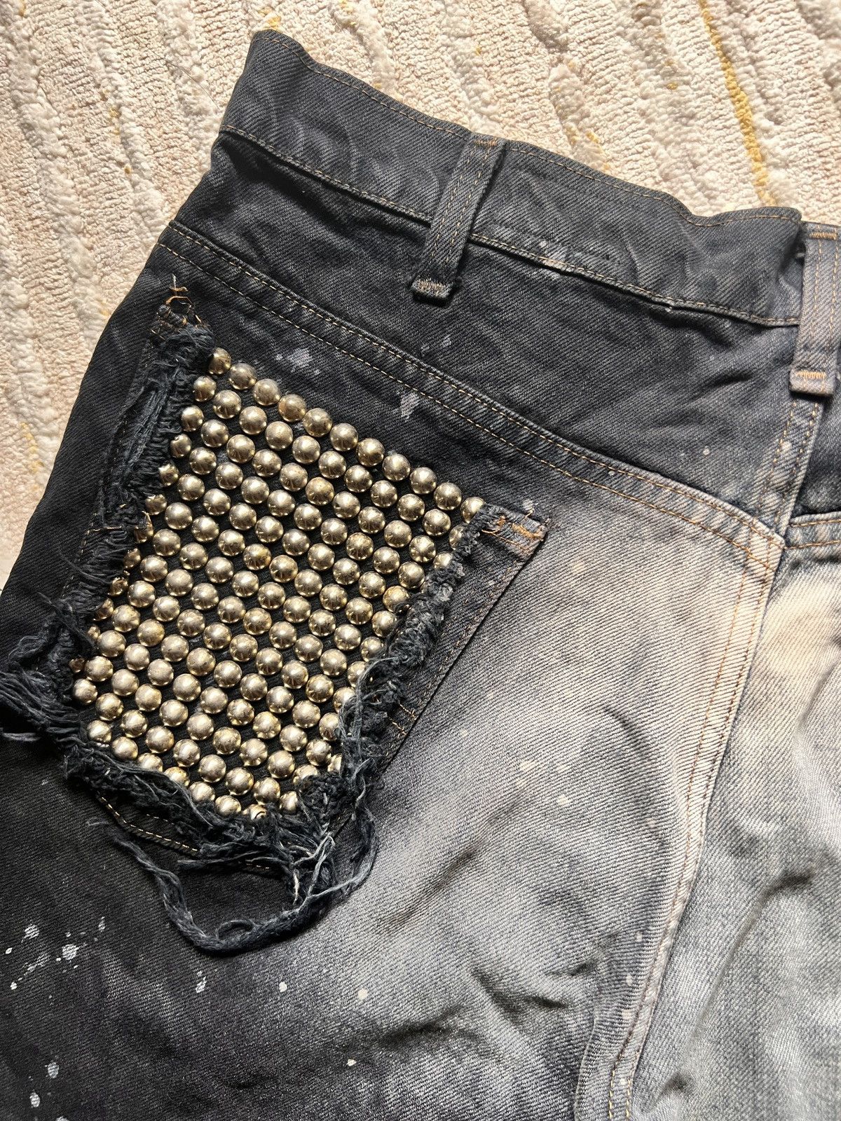 If Six Was Nine × Japanese Brand × Levi's Made & Crafted Z. Vargas Vintage Levis Custom Rework Short Size US 34 / EU 50 - 7 Thumbnail