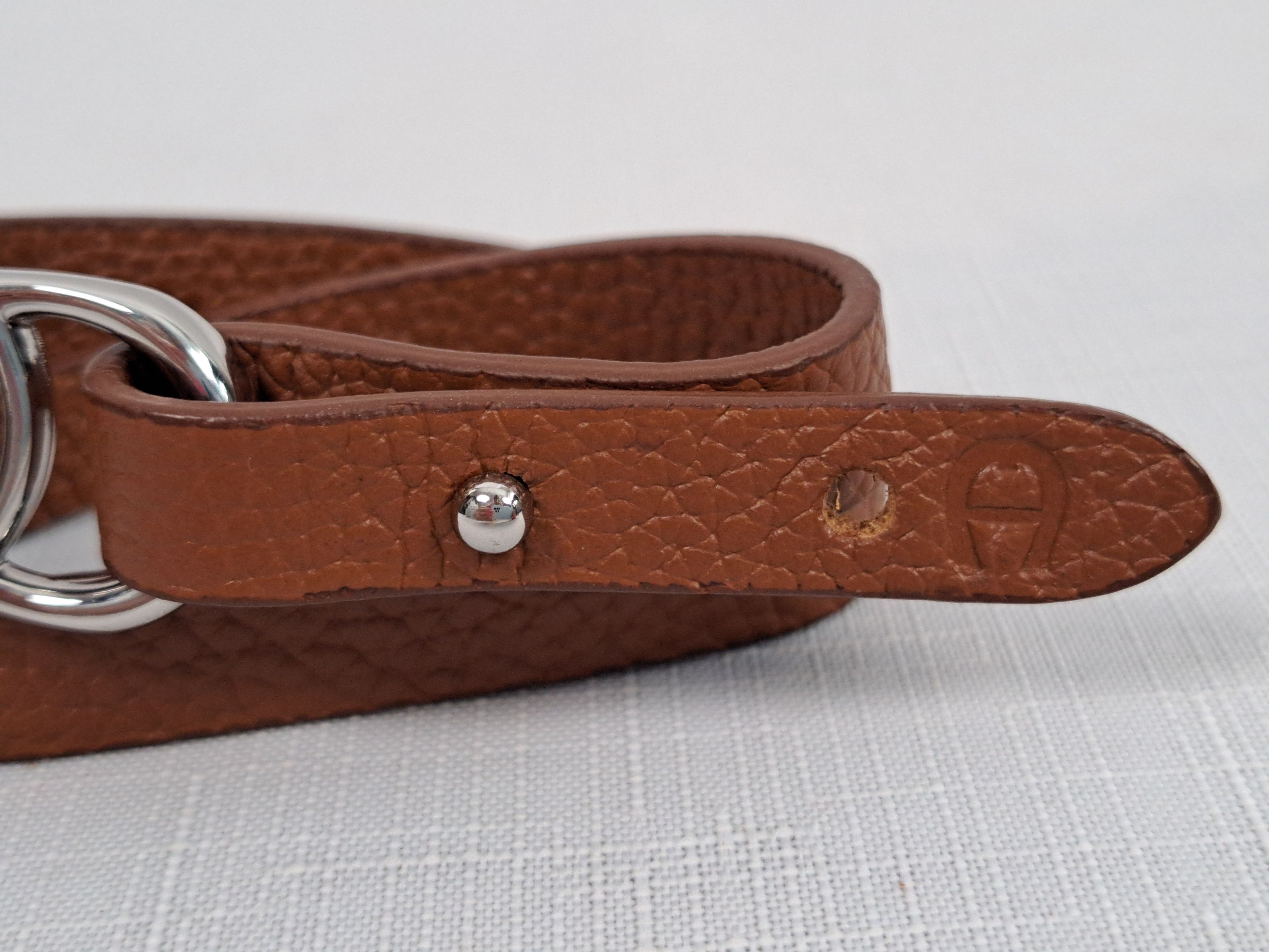 Aigner Aigner double tour leather bracelet In brown. Size ONE SIZE - 4 Thumbnail