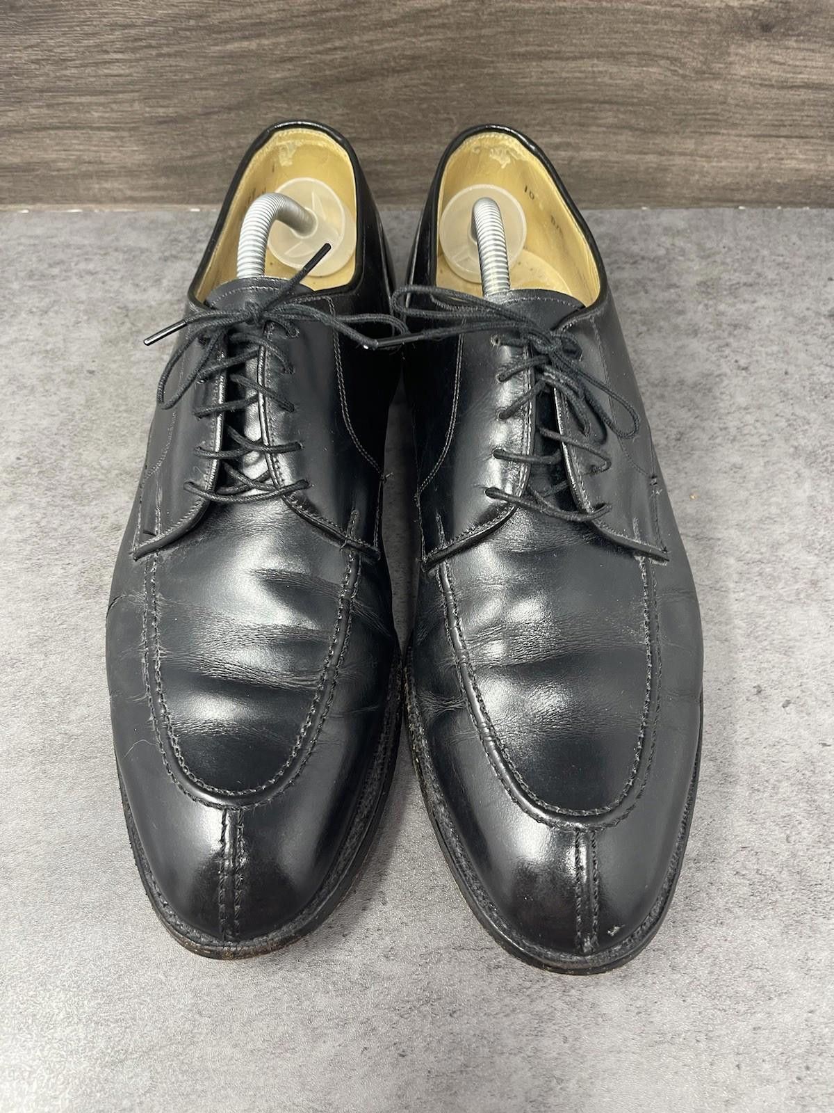 Johnston & Murphy Johnston Murphy Shoes Mens Size 10 Black Leather Oxford Lace Size US 10 / EU 43 - 3 Thumbnail