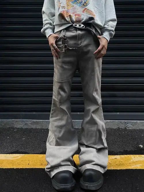 Japanese Brand × Jean Vintage desert-inspired stretch wide-leg jeans Size US 32 / EU 48 - 2 Thumbnail