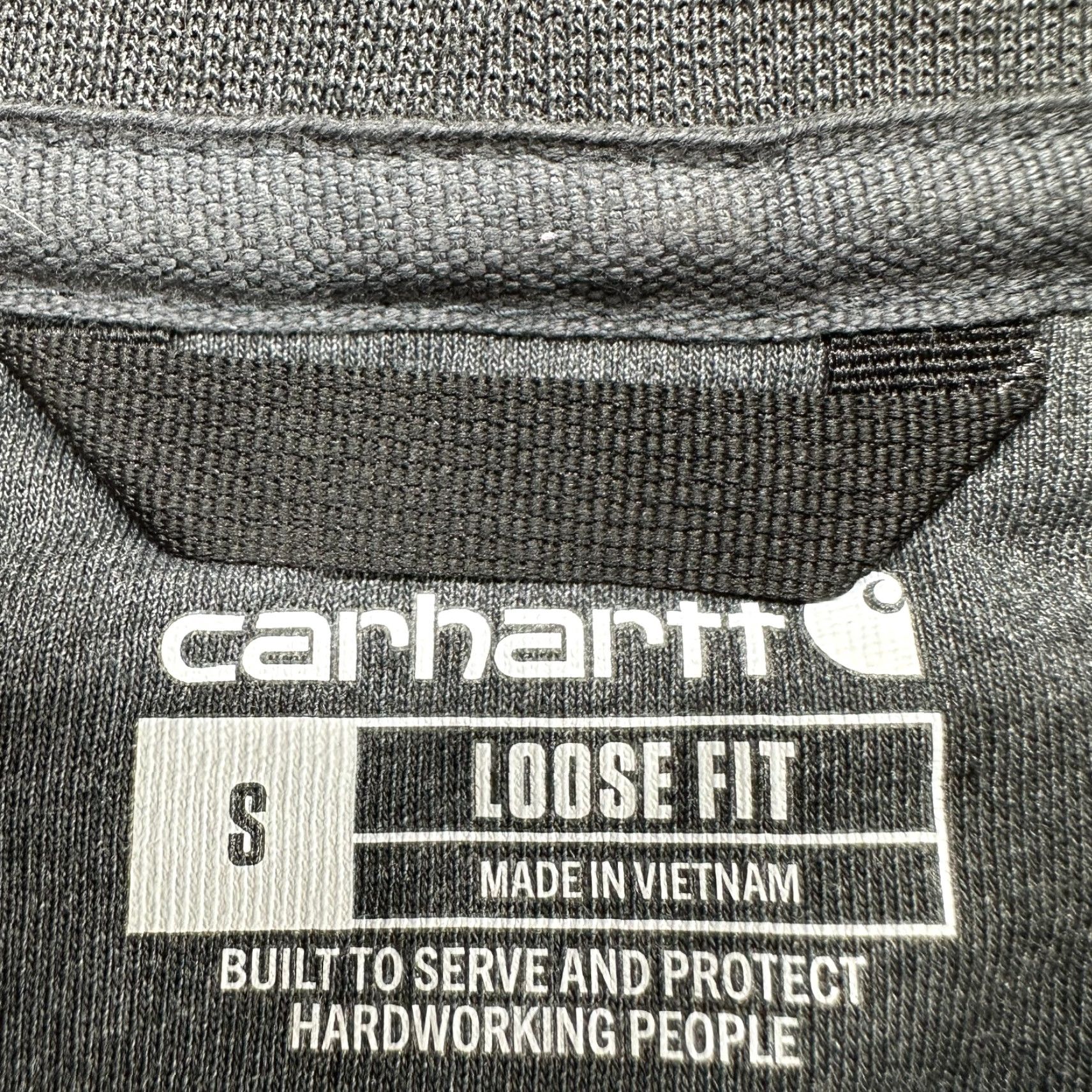 Carhartt Carhartt Sweatshirt Mens Small Gray Pullover Crew Neck Cotton Polyester Fleece Logo 90s Stacked Pocket, Regular Fit, Winter/All Seasons, Men Size US S / EU 44-46 / 1 - 4 Thumbnail