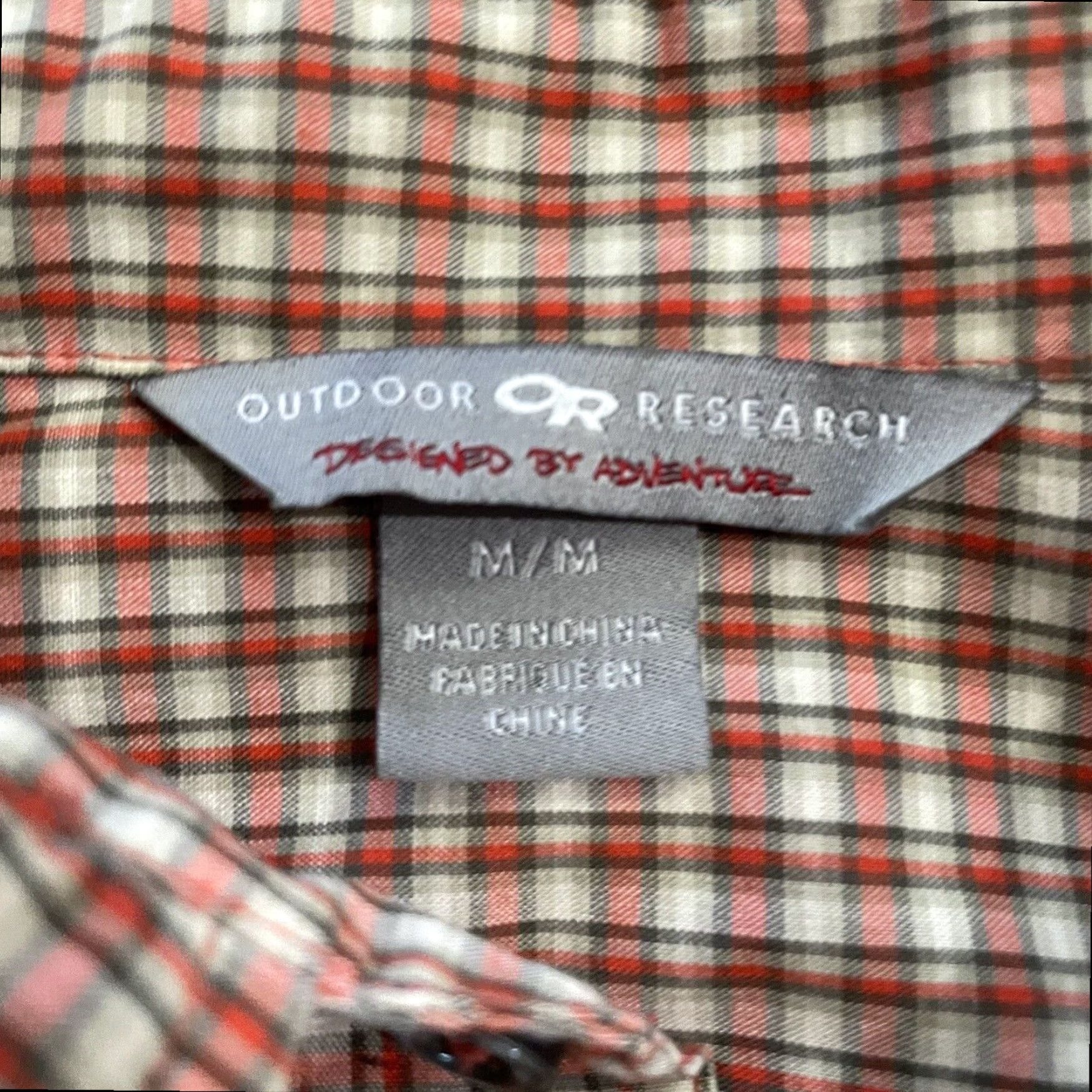 Outdoor Research Outdoor Research Red Short Sleeve Button Down Checkered Pocket Shirt Mens M Size US M / EU 48-50 / 2 - 4 Thumbnail