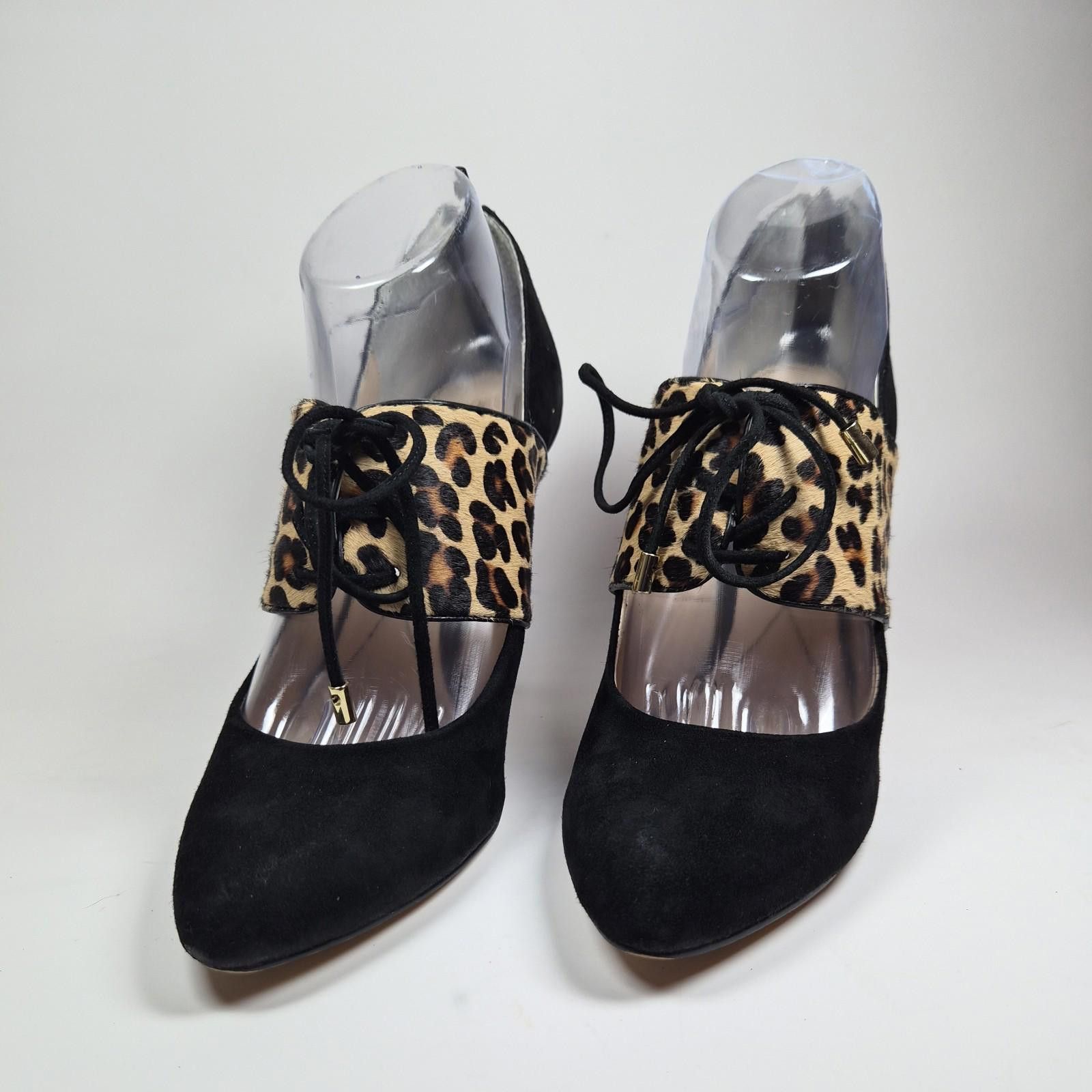 Stone Island Isola Pumps Heels Shoes 10 Leopard Isabel Black Opals Suede Size US 10 / IT 40 - 4 Thumbnail