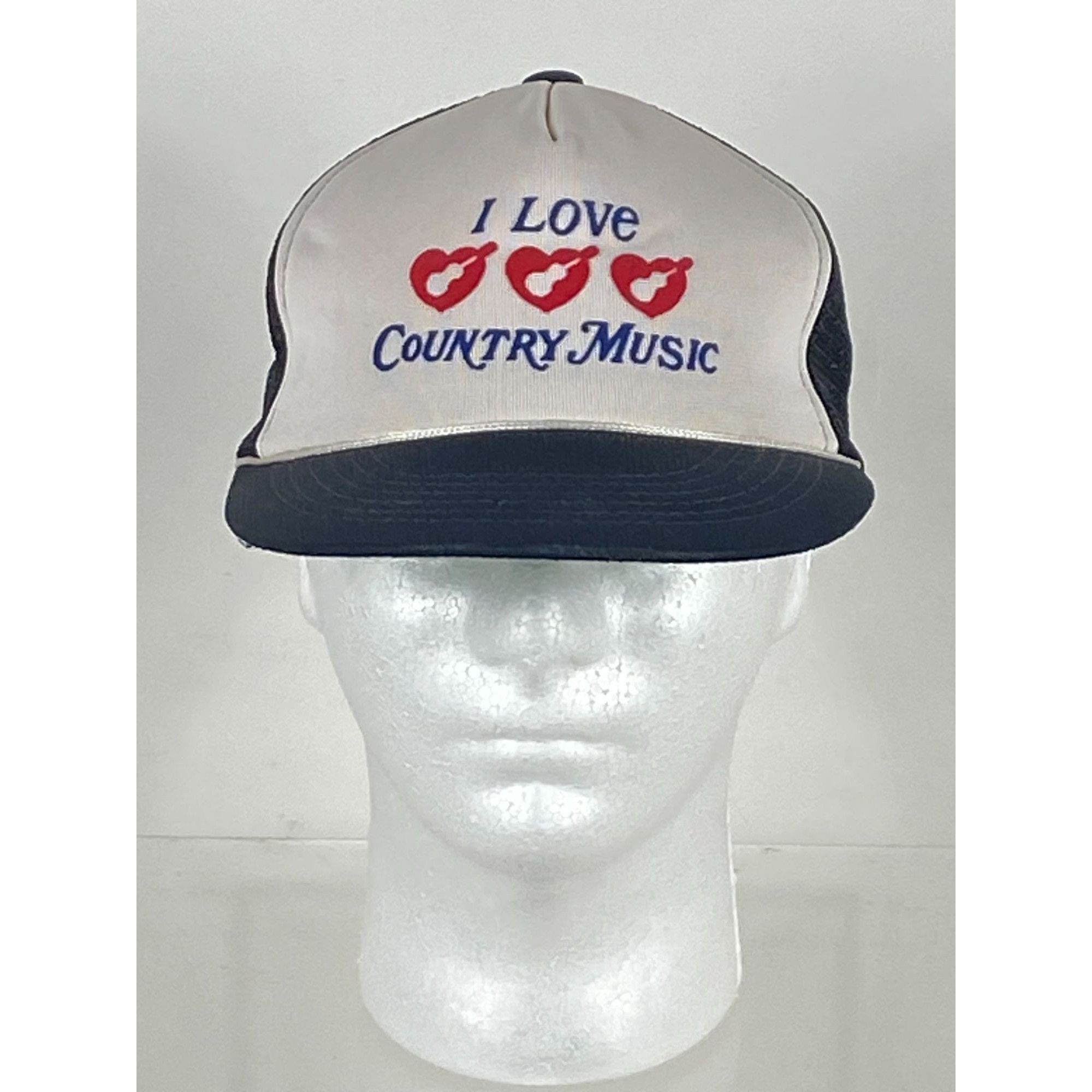 Other VTG "I Love Country Music" Trucker Mesh Snapback Cap White/N Size ONE SIZE - 1 Thumbnail