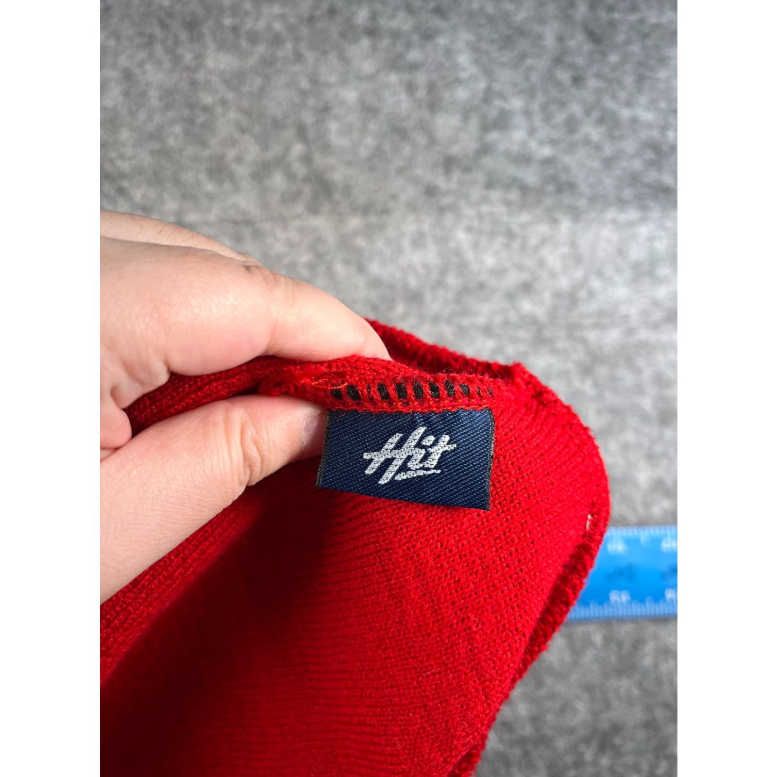 Vintage Ignacio Bobcat Highschool Basketball Beanie Toque Adult OS Red Knit 100% Acrylic Size ONE SIZE - 7 Thumbnail