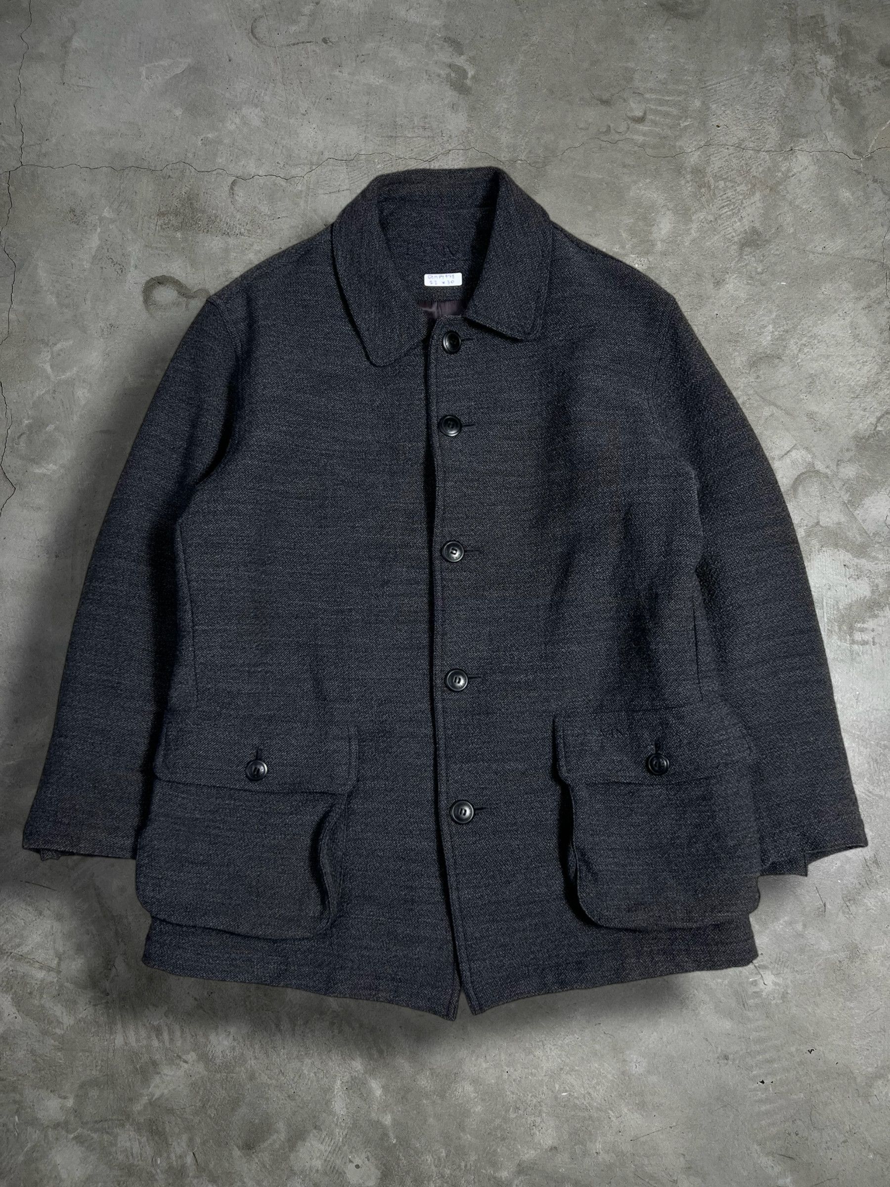 image of Lanvin Paris Lined Knit Jacket (L) Gtmpt478 in Heather Gray, Women's (Size Large)