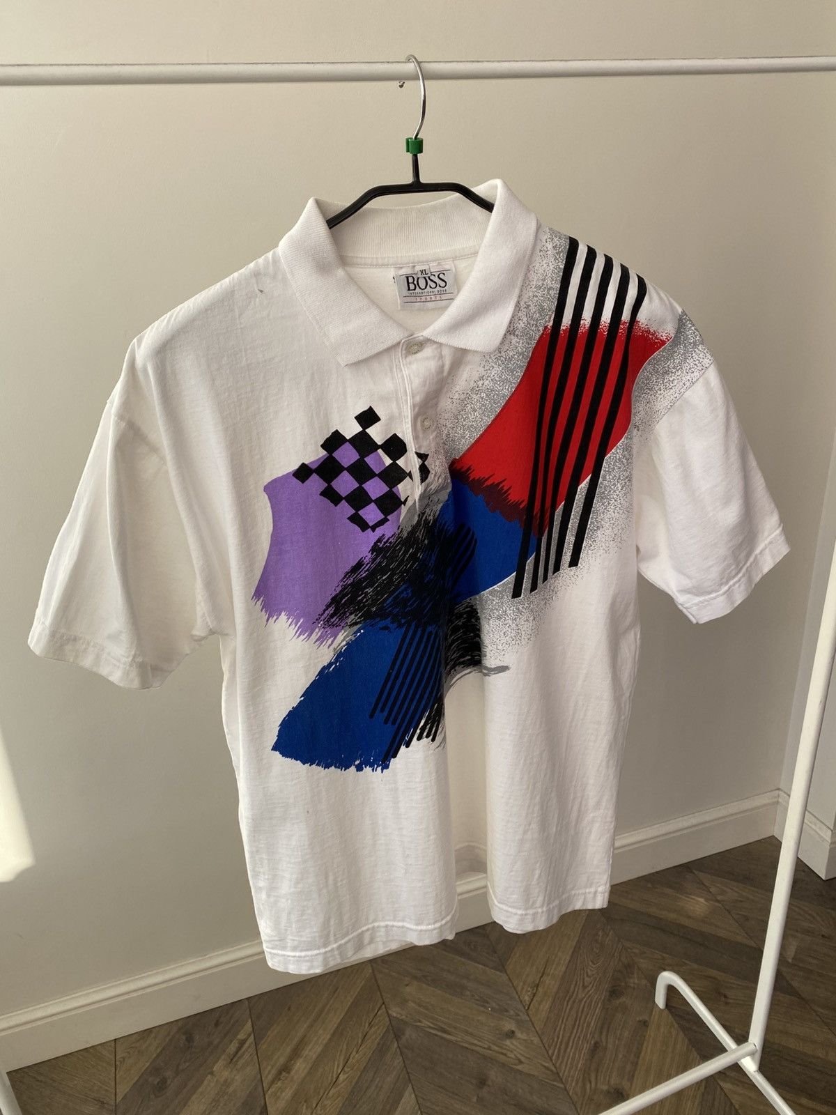 Hugo Boss Vintage Hugo Boss International Sports Polo Shirt 90s Size US XL / EU 56 / 4 - 4 Thumbnail
