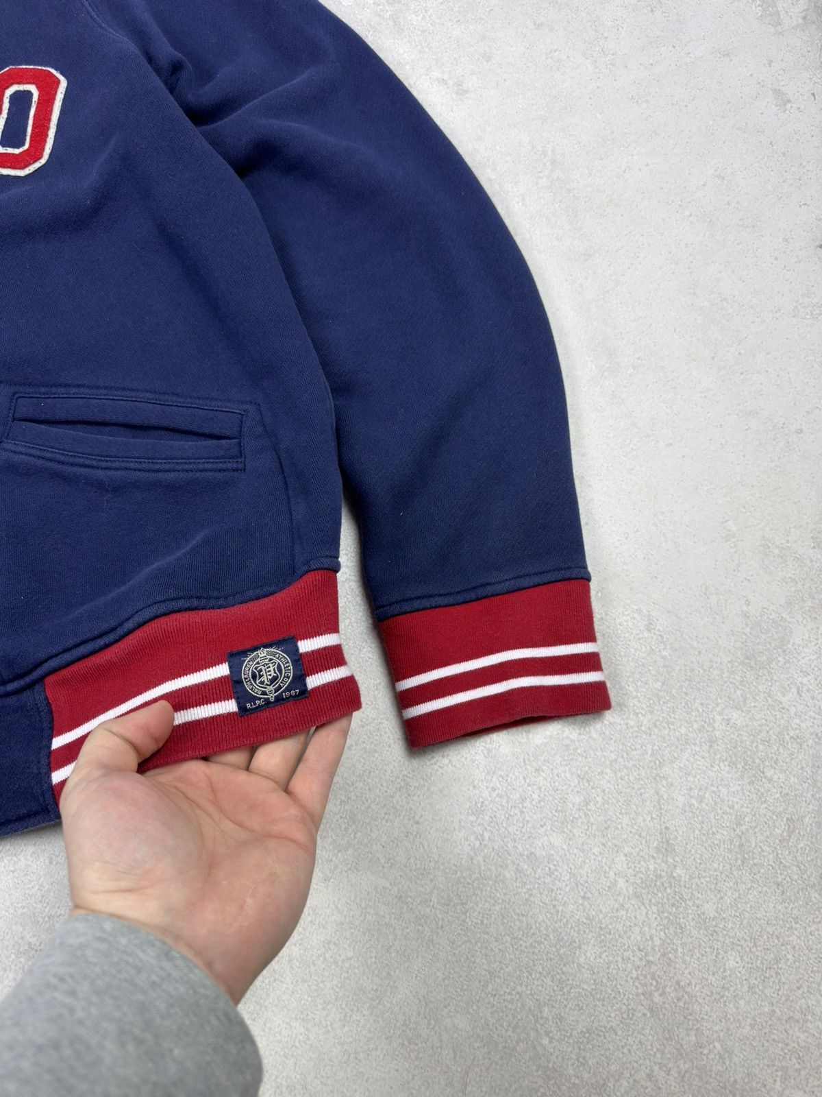 Polo Ralph Lauren Polo Ralph Lauren Track Jacket Big Logo Sweatshirt Full Zip Size US L / EU 52-54 / 3 - 3 Thumbnail