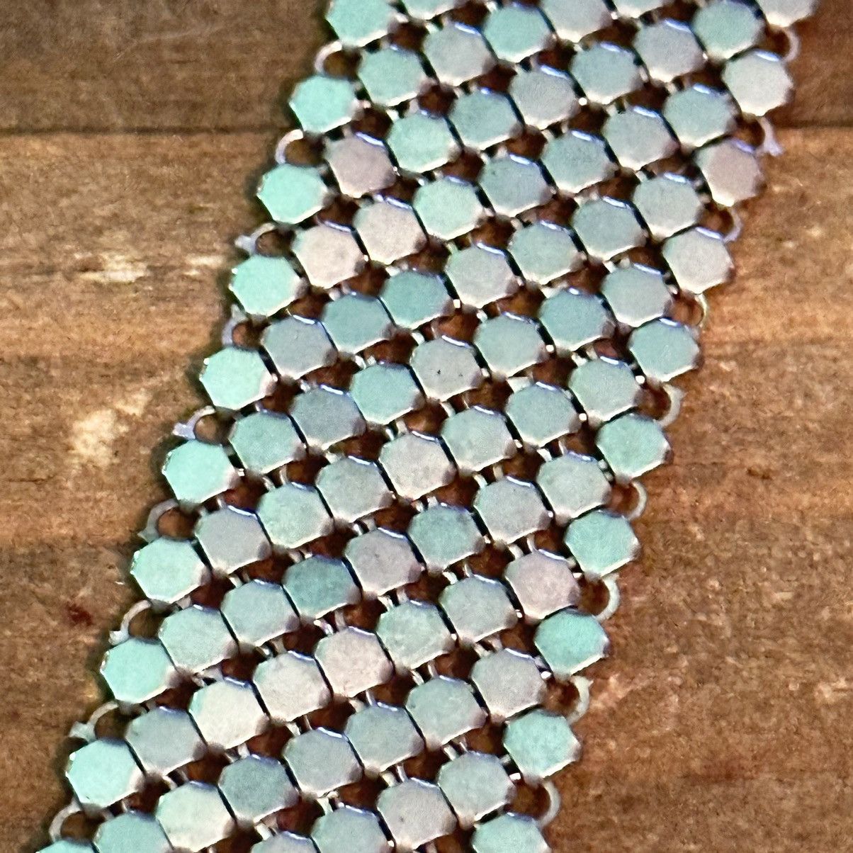 Vintage Vintage silver mesh V necklace Size ONE SIZE - 4 Thumbnail