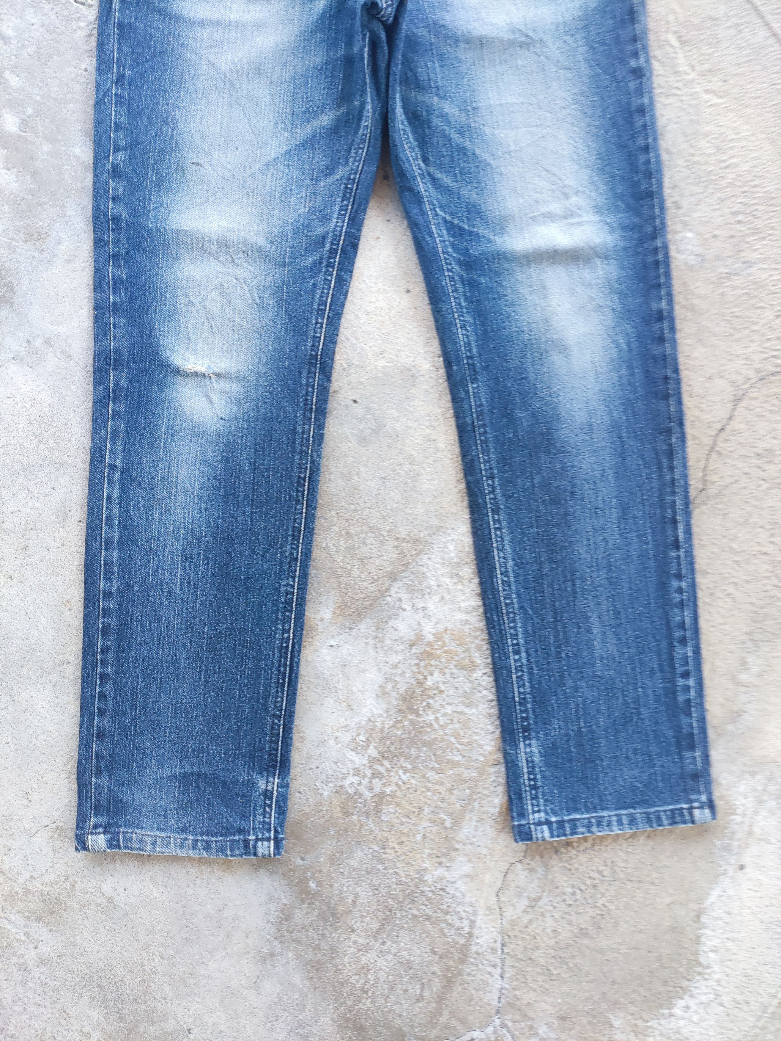 Edwin × Jean × Vintage Vintage Edwin StoneWash Distressed Faded Denim Pants Jeans Size US 32 / EU 48 - 4 Thumbnail