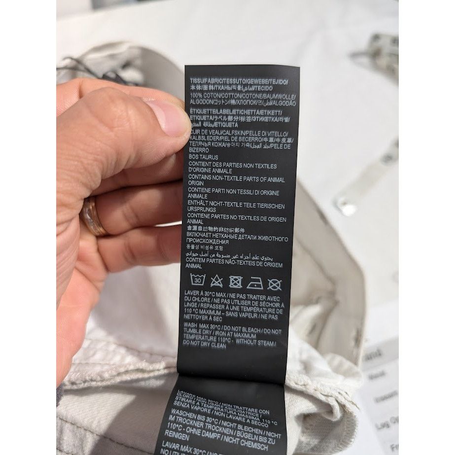 Saint Laurent Paris o1rshd1 Baggy Shorts Tigh LE in Grey Off-White Size US 32 / EU 48 - 16 Thumbnail