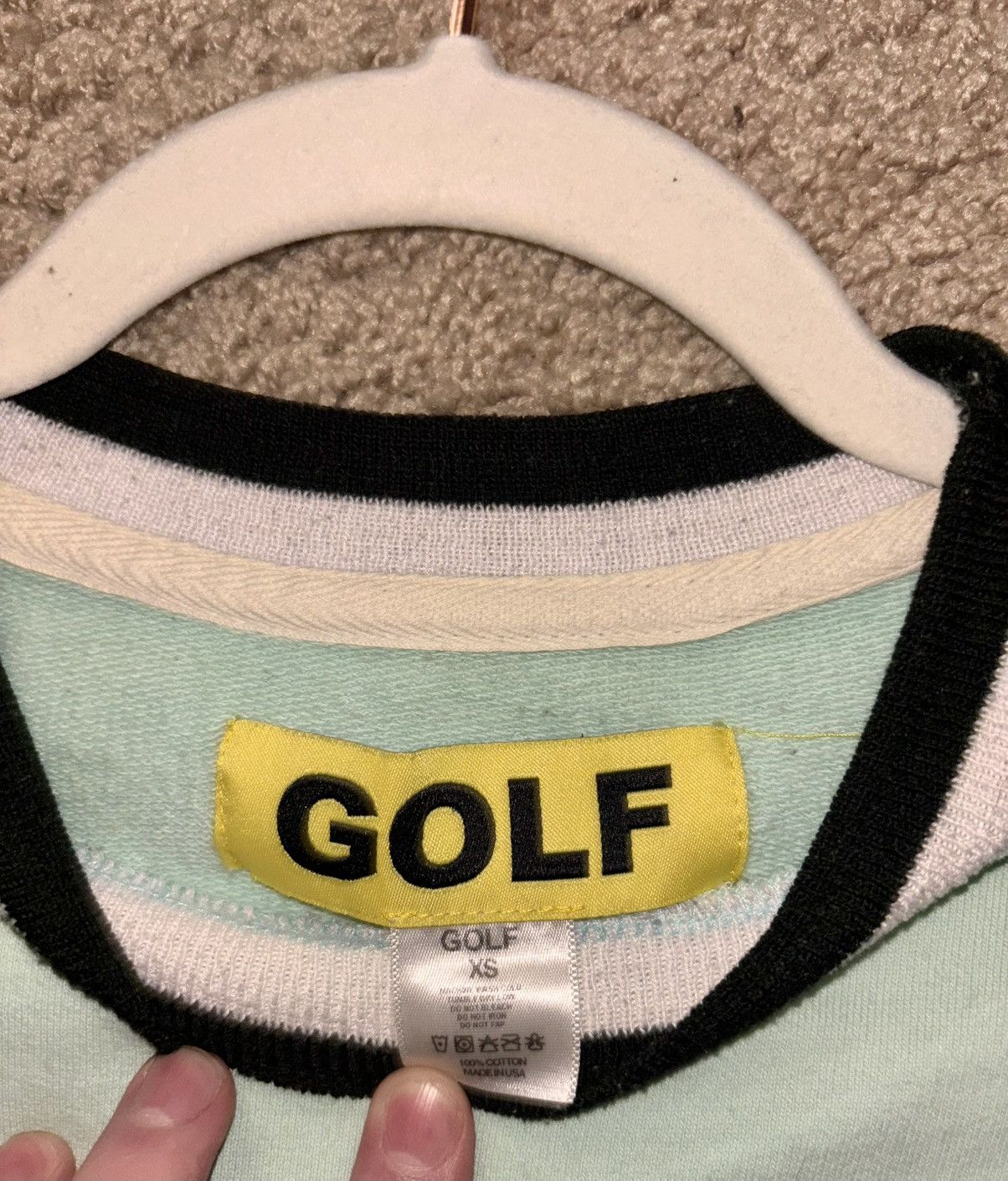 Golf Wang × Tyler The Creator Golf Wang 3D Logo Light-Wear Crewneck Size US XS / EU 42 / 0 - 3 Thumbnail