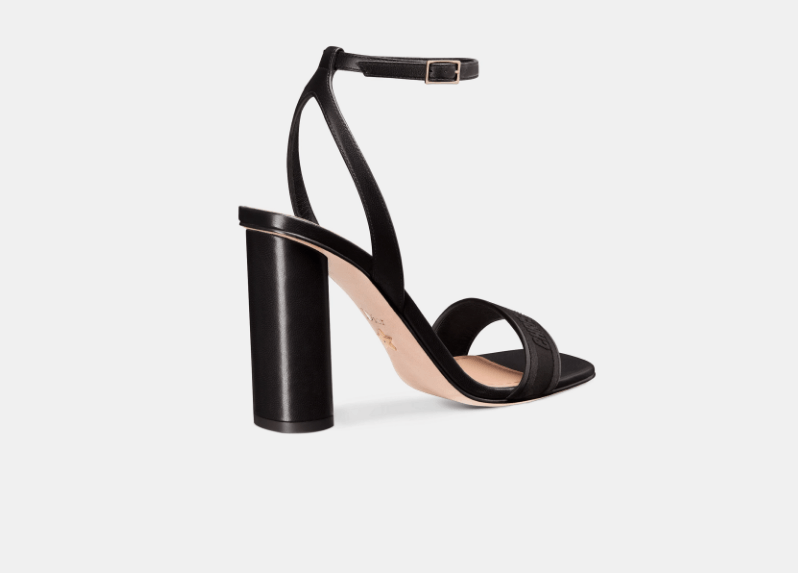 Dior o1w1db11225 KCQ897 Dway Heeled Sandals in Black Size US 12 / IT 42 - 3 Thumbnail