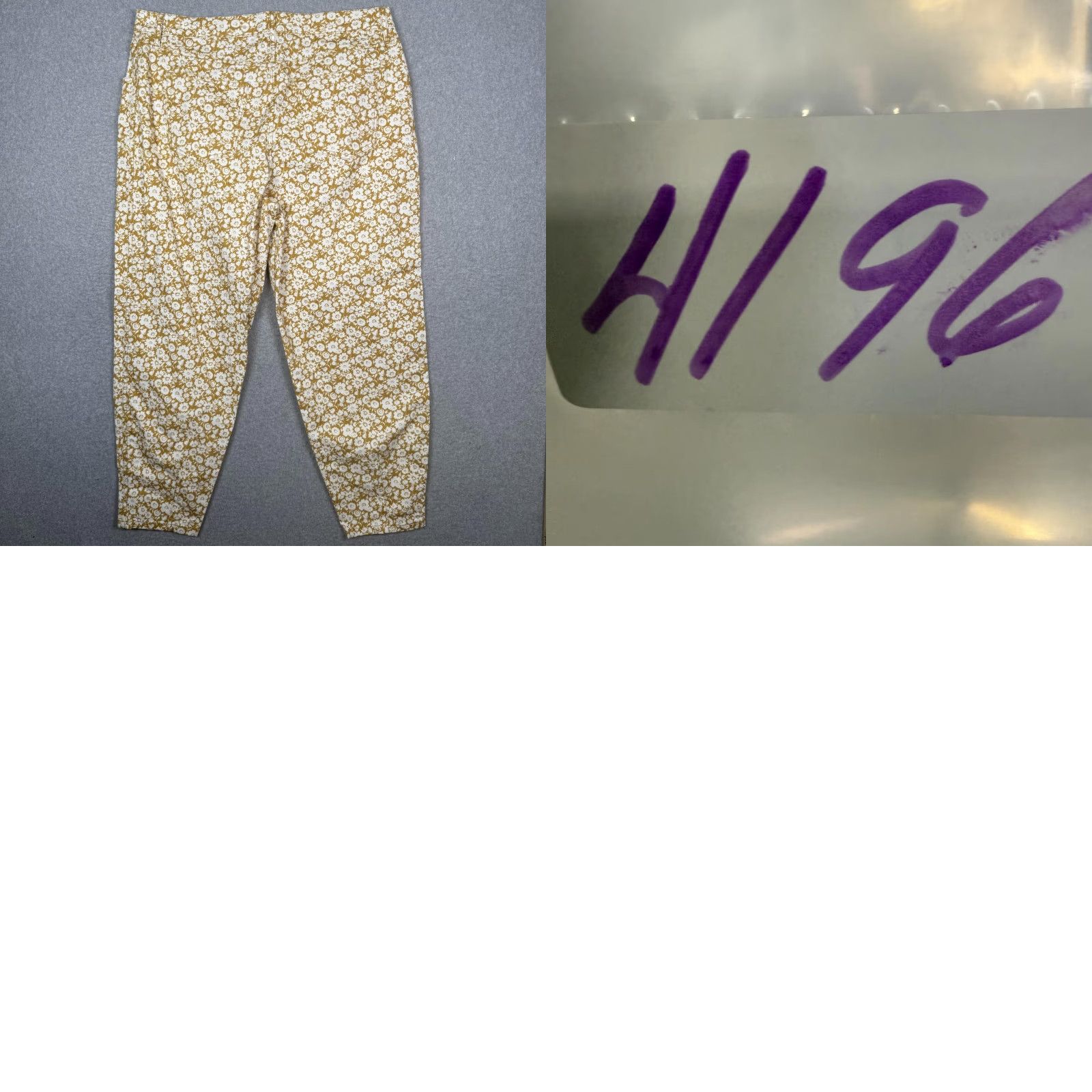Boden Boden Pants Womens 14R Brown White Floral Button Fly Cotton Trousers Size 36" / US 14 / IT 50 - 8 Thumbnail