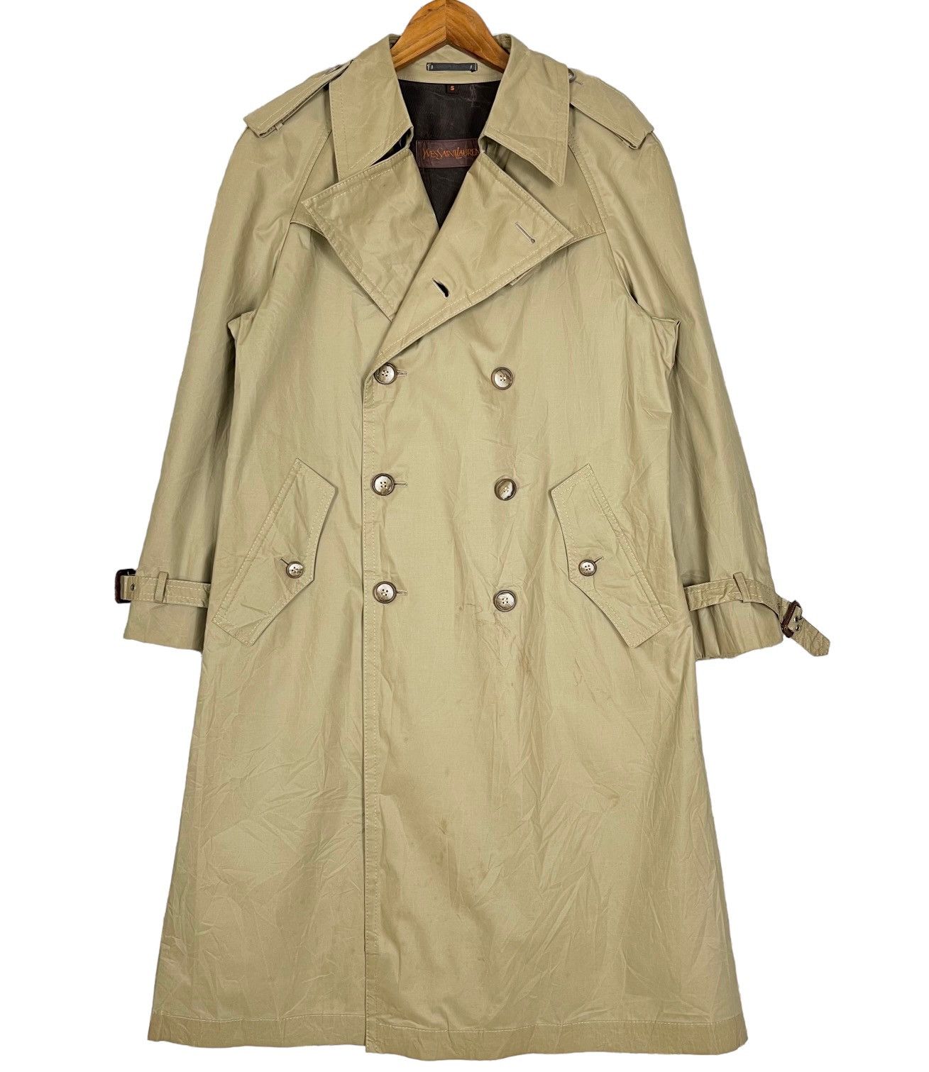 Designer × Vintage × Yves Saint Laurent Vintage YSL Yves Saint Laurent Double Breasted Trench Coat Size S / US 4 / IT 40 - 3 Thumbnail
