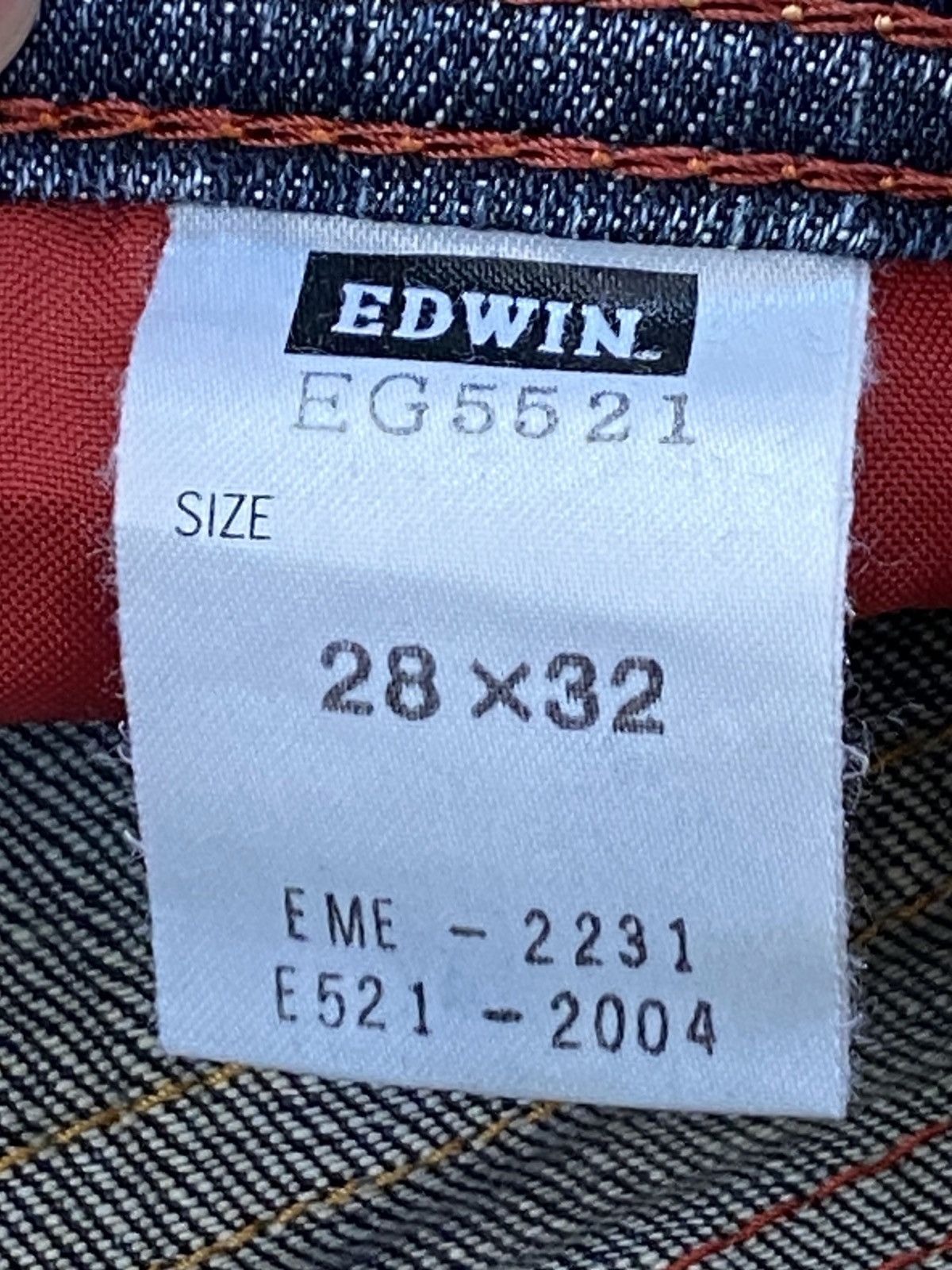 Edwin Edwin Whiskers Faded Wash Style Loose Jeans Size US 30 / EU 46 - 15 Thumbnail