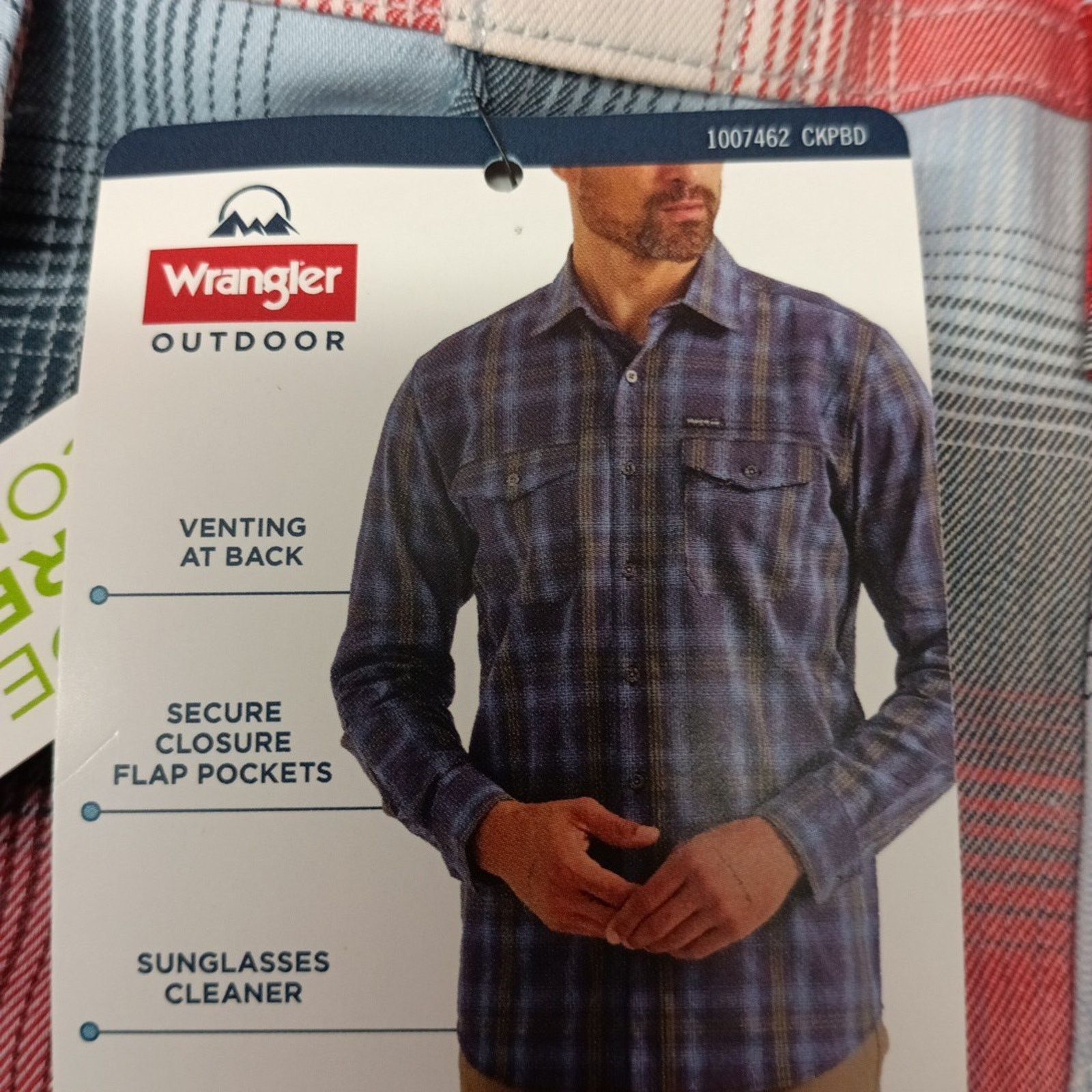 Wrangler Wrangler Shirt Men's S Red Plaid Convertible Sleeves Shirt Size US S / EU 44-46 / 1 - 5 Thumbnail