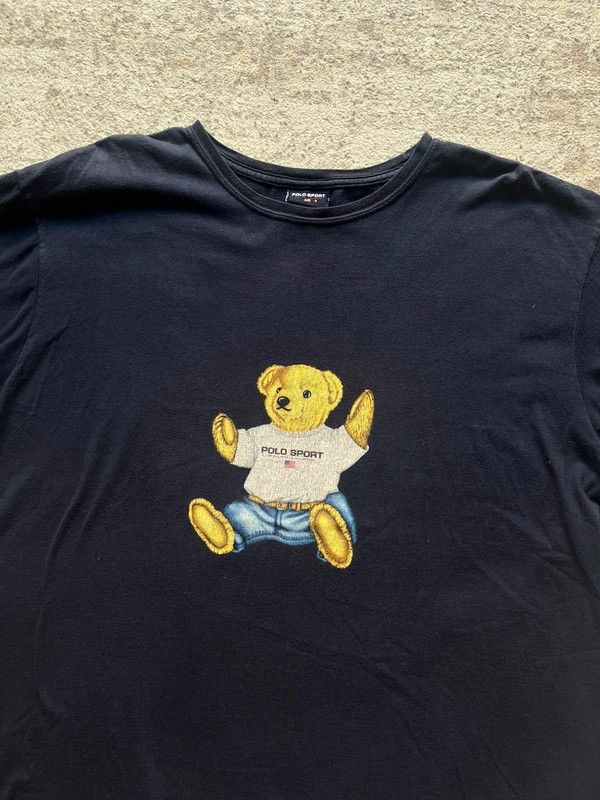Polo Ralph Lauren Ralph Lauren Polo Sport Sit Bear Sz M Made in Honduras Size US M / EU 48-50 / 2 - 2 Thumbnail