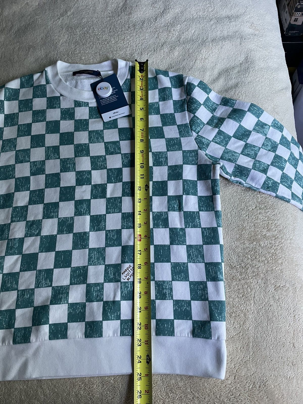 Louis Vuitton Louis Vuitton Blue Ocean Damier Crewneck Size US M / EU 48-50 / 2 - 7 Thumbnail